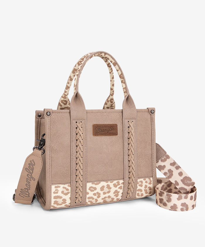 Wrangler Cow Print Crossbody Tote Bag for Women - Stylish Western Handbag for Everyday Use, Shopping & Travel