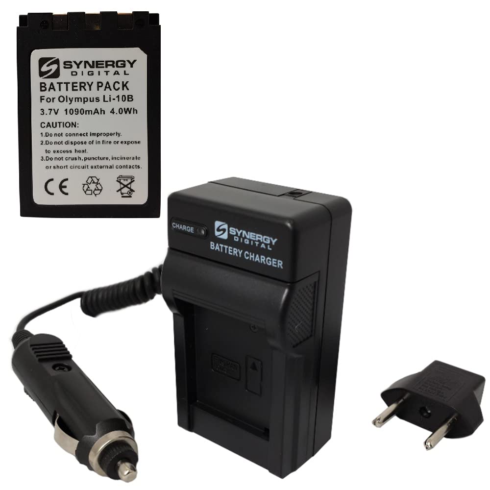 Olympus Stylus C50 Accessory Kit - Battery & Charger for Travel Photography