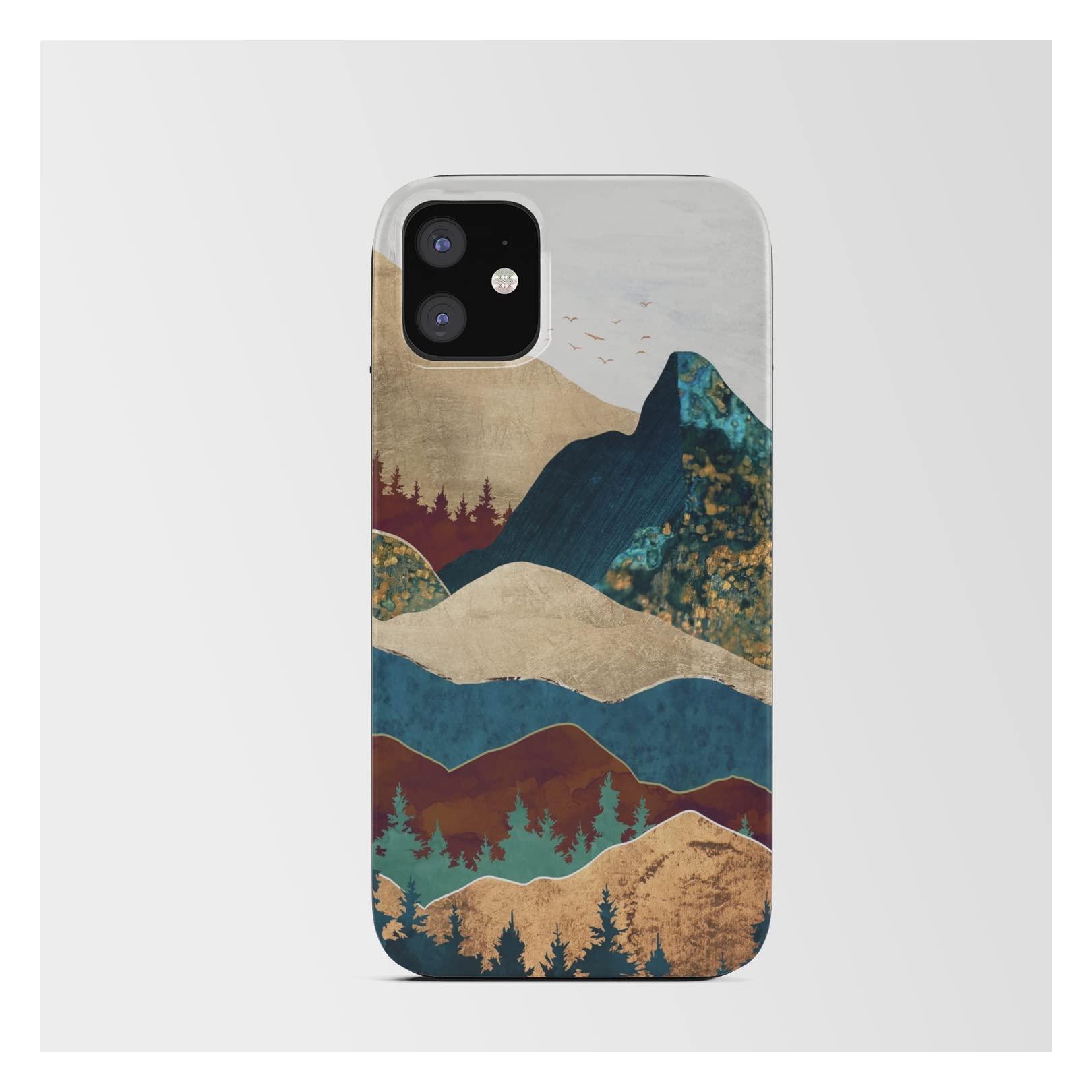 Spacefrogdesigns Malachite Mountains iPhone 11 Case | Premium Protective Phone Cover for iPhone 11 | Perfect for Outdoor Adventures & Daily Use
