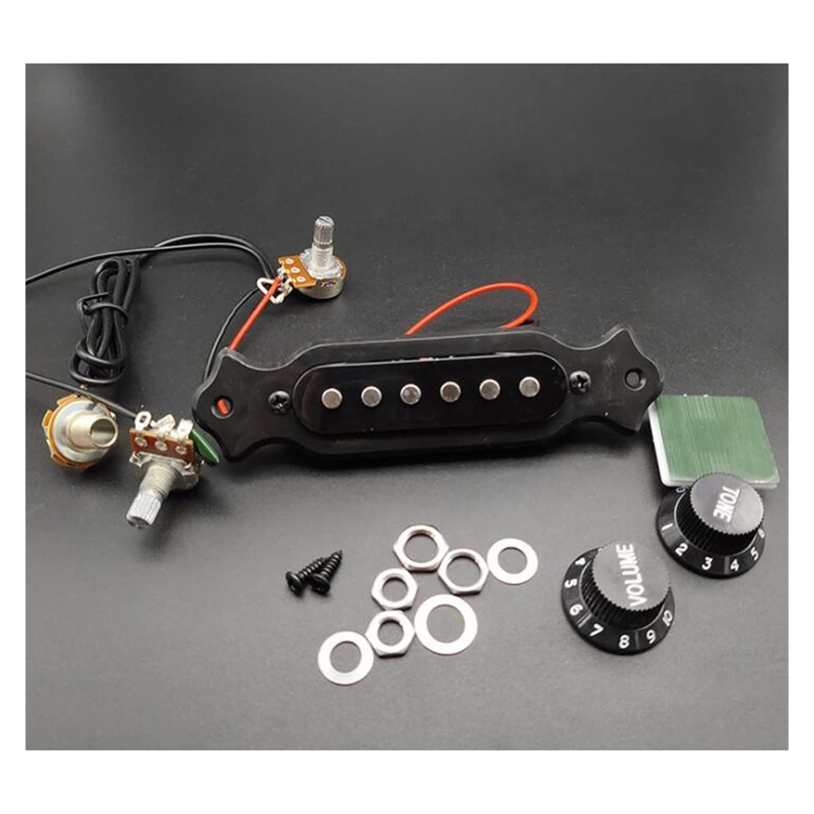 Electric Guitar Pickup Harness Kit - 1T1V Prewired for Easy Installation