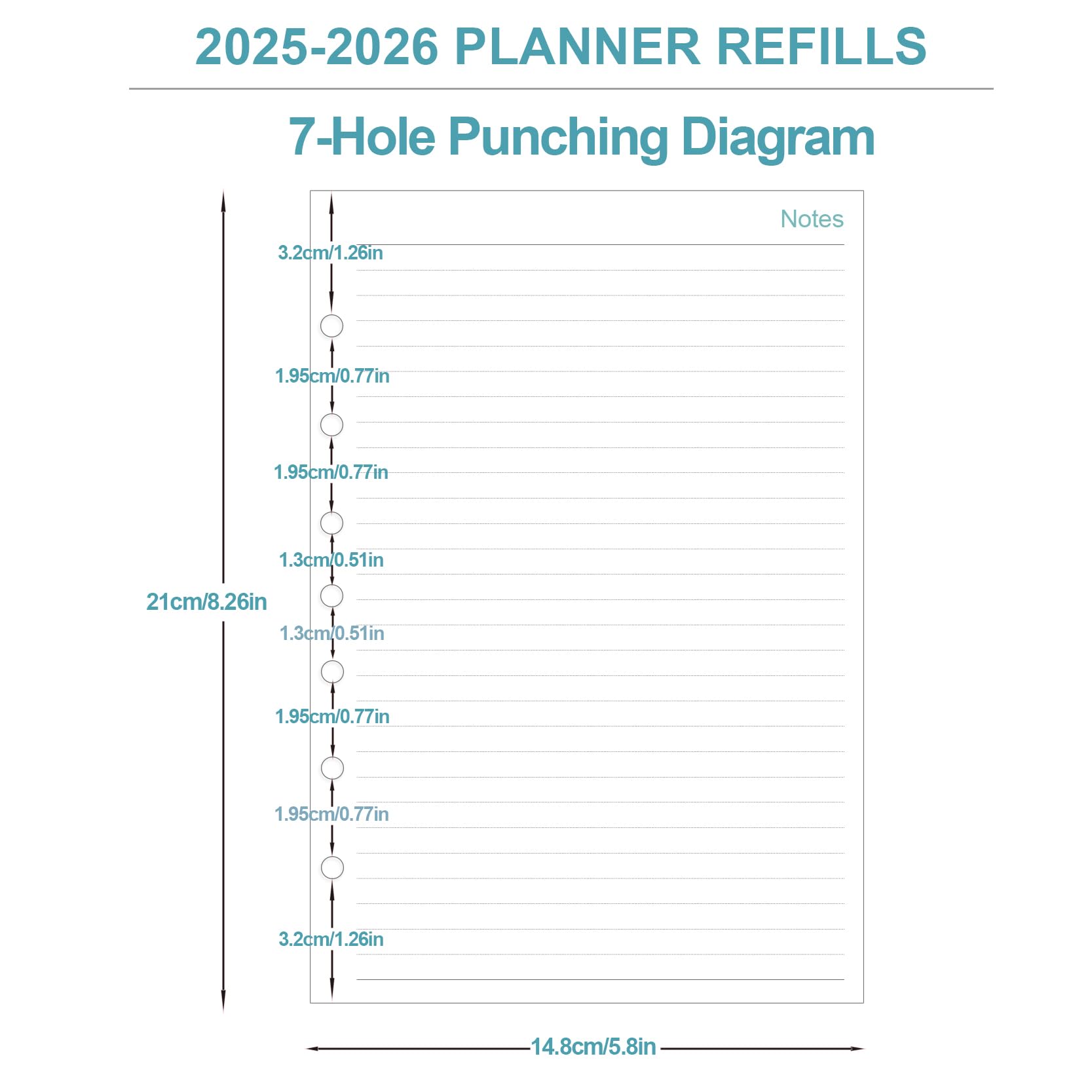 2025-2026 Planner Refills - Daily & Monthly Planner with Prioritized To-Do List, Notes & Appointment Schedule | July 2025-June 2026 | 7-Hole Punched | Desk Size 4 (5.8