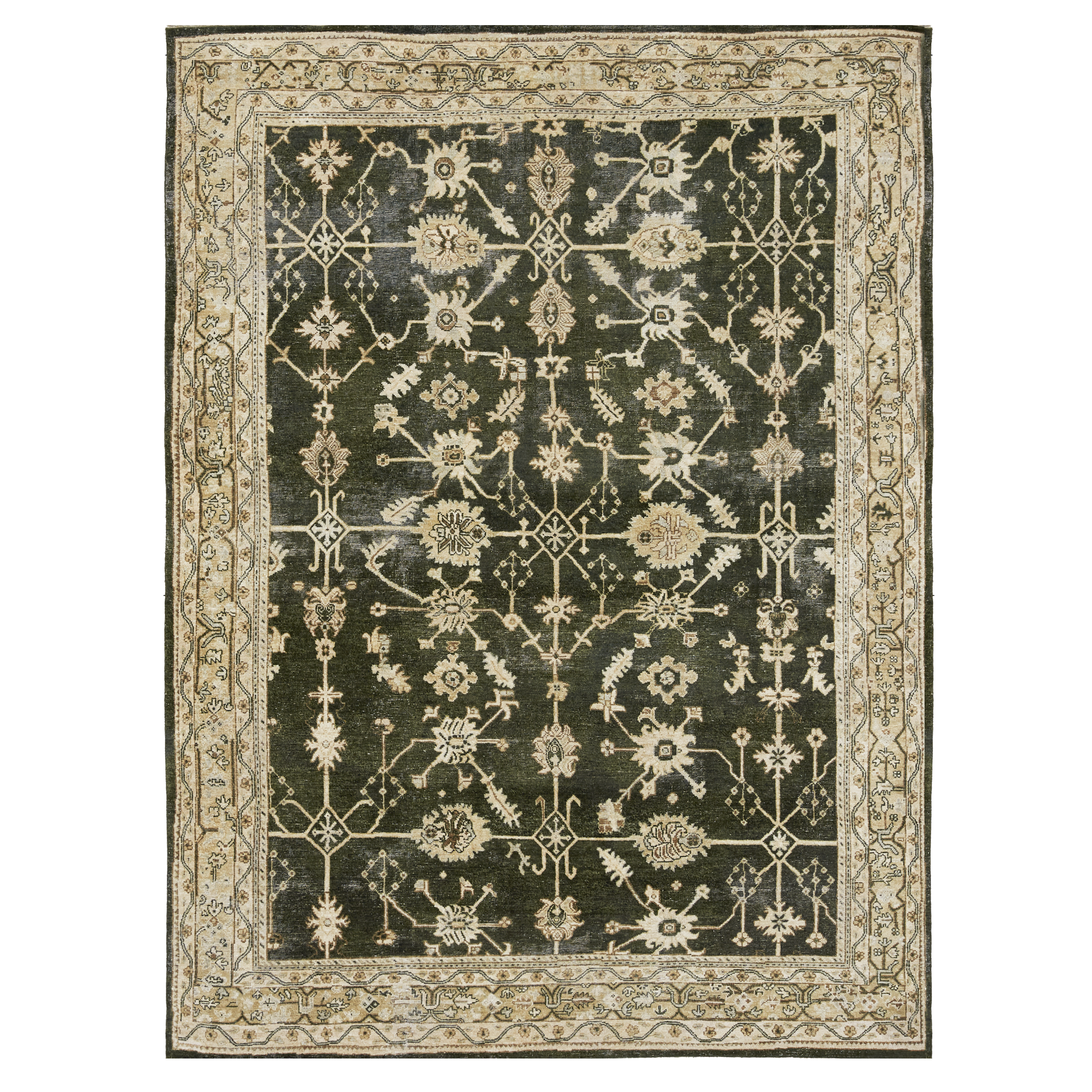 Gloriana Ivory & Green Floral Lace Table Runner - Elegant Dining Decor for Weddings, Parties & Home Decor