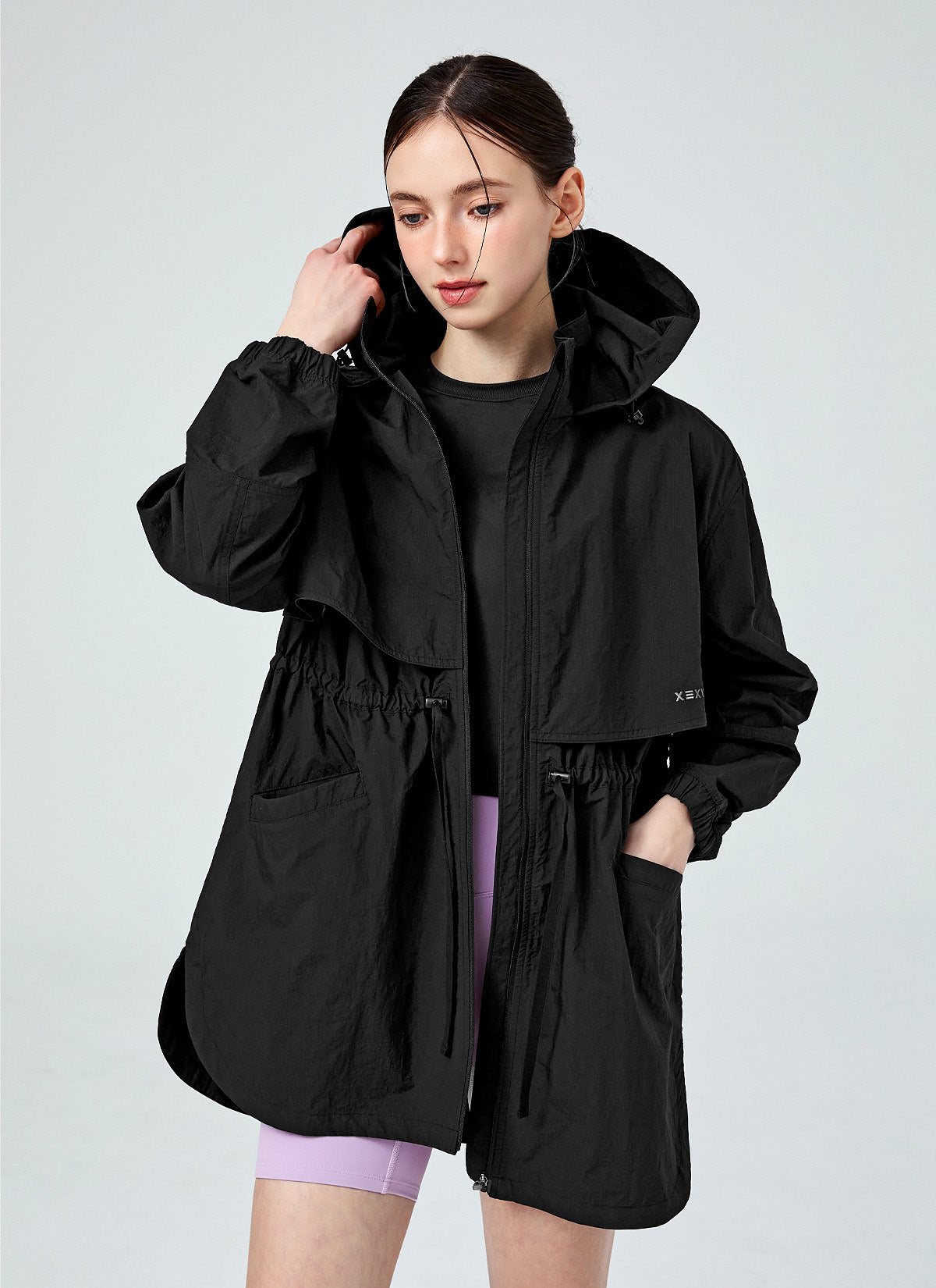 Lightweight String Hood Windbreaker Jacket for Men & Women - Perfect for Running, Hiking & Outdoor Activities