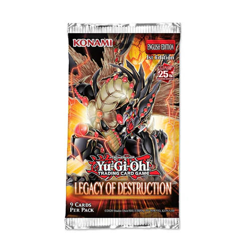 Yu-Gi-Oh! TCG Legacy of Destruction Booster Pack - 24 Cards for Collectors & Players - Perfect for Tournaments & Casual Gaming