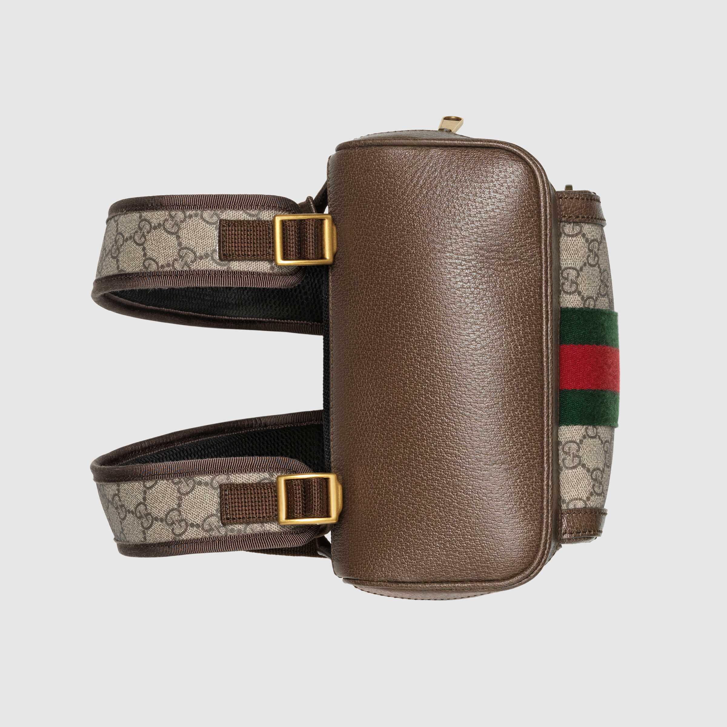 Gucci Ophidia GG Small Backpack for Women - Beige & Ebony Crossbody Bag | Fashionable Luxury Handbag for Travel, Work & Everyday Use