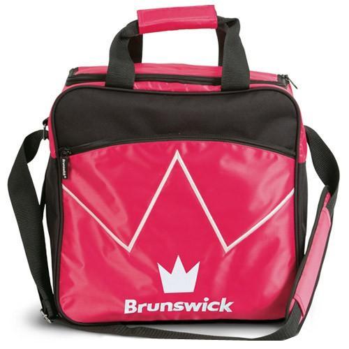 Brunswick Blitz Single Tote Hot Pink Bowling Bag - Lightweight Durable Bowling Accessory for Women & Men - Perfect for League Play, Practice & Tournaments