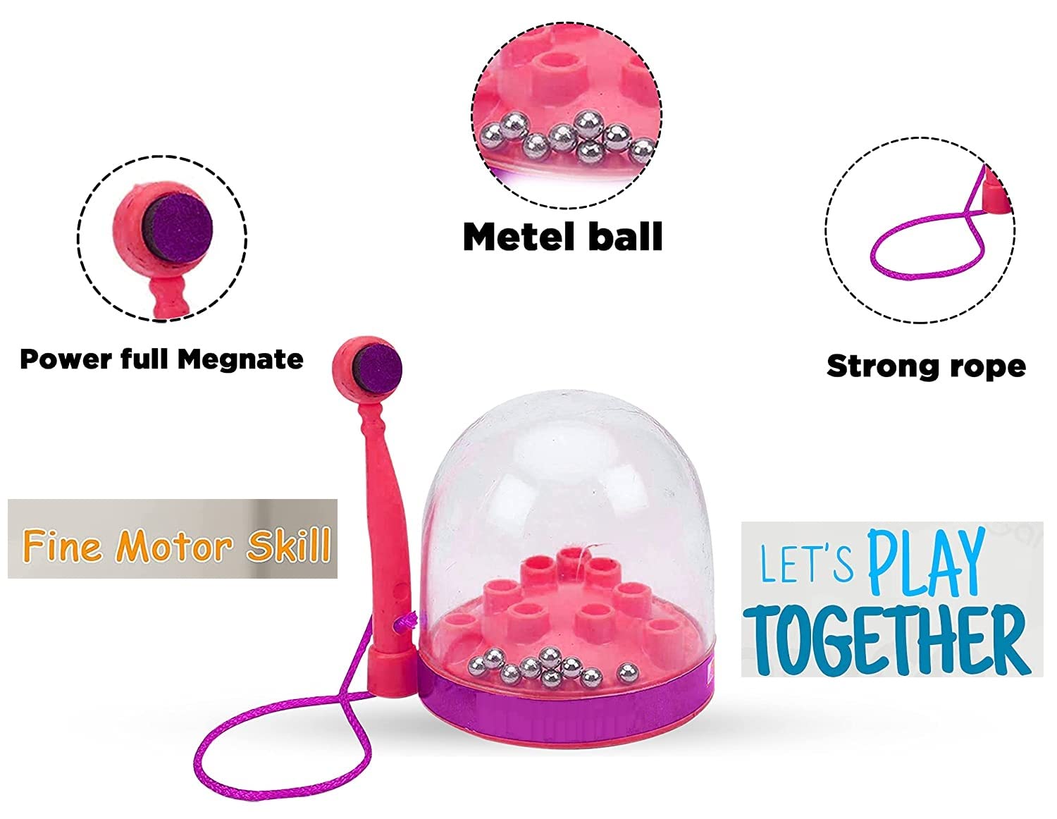 Premium Magnetic Puzzle Game for Kids - Fun & Educational STEM Toy, Multicolor - Perfect for Travel, Classroom & Indoor Playtime