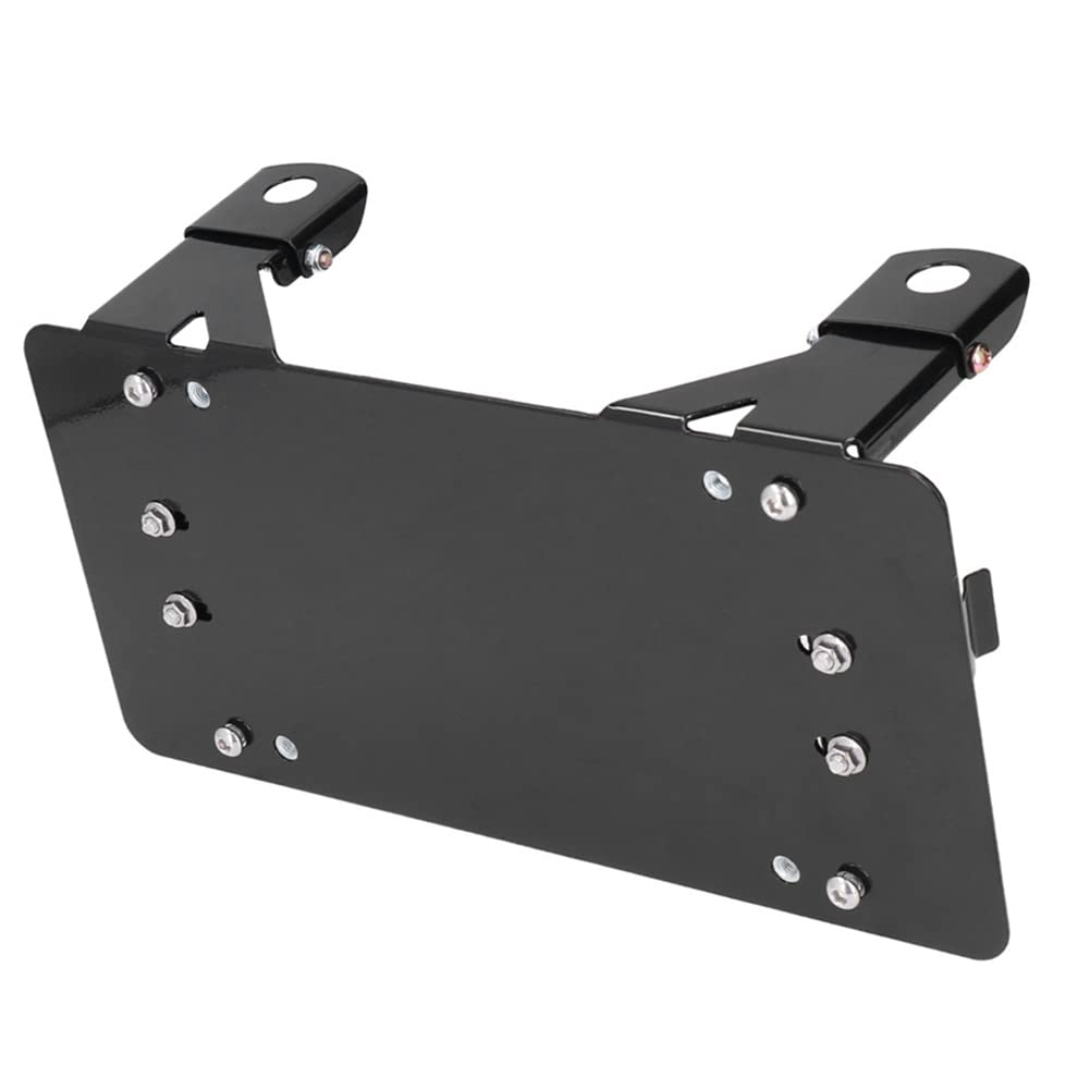 Zcargel Heavy Duty Metal License Plate Holder - Universal Winch Roller Fairlead Mounting Bracket for Cars, Trucks & Motorcycles - Durable Steel Number Plate Frame for Off-Road, Towing & Adventure Vehicles