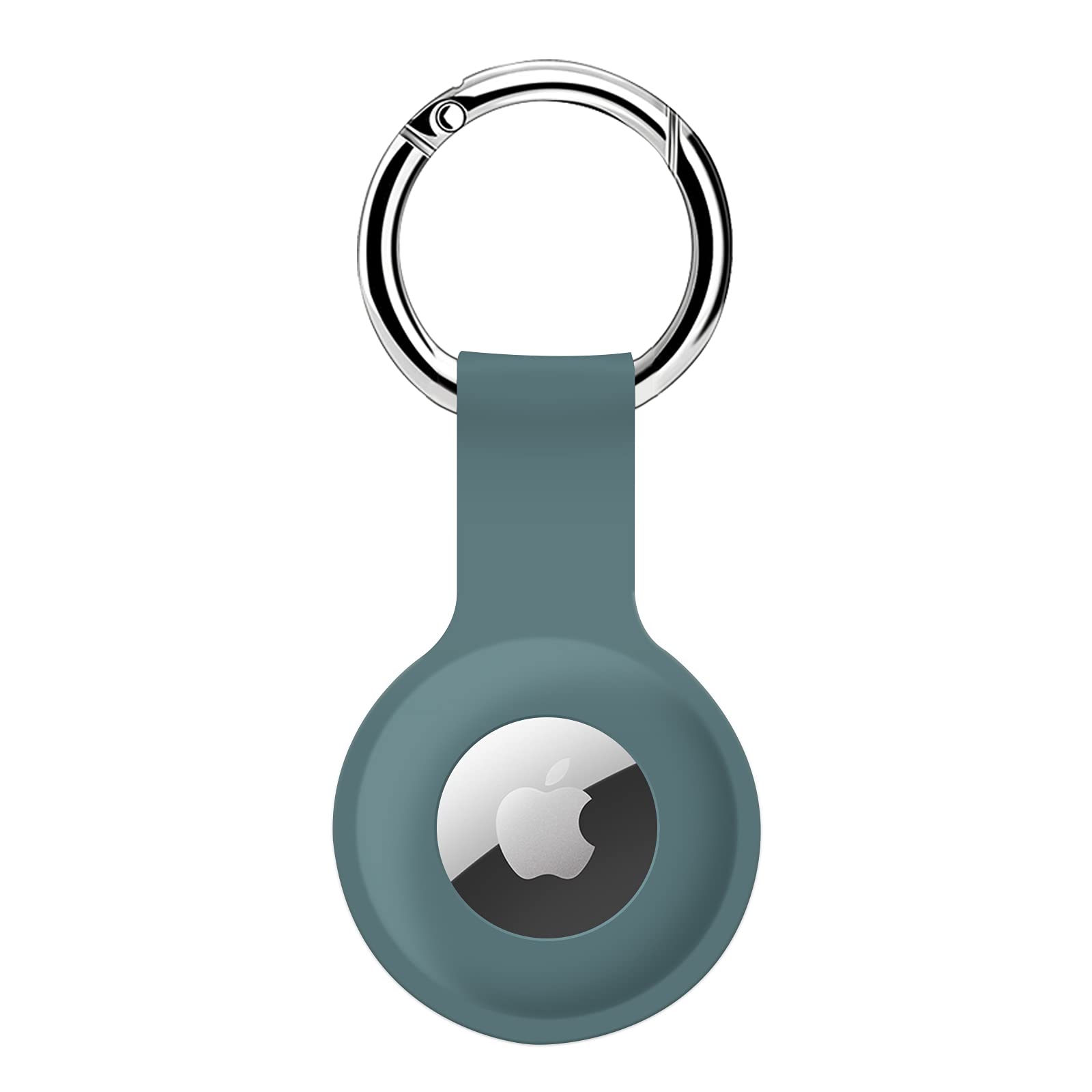 Ultra Light Silicone Case for Apple AirTags (2021) - Anti-Scratch Protective Cover with Keychain Ring | Secure Holder for Wallet, Keys & Luggage | Compatible with AirTag Accessories (Turquoise)