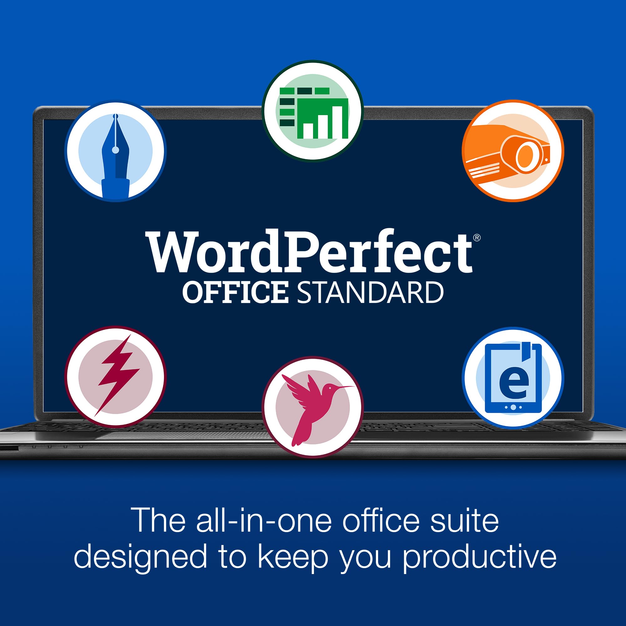 Corel WordPerfect Office Standard 2021 - Professional Word Processor, Spreadsheet & Presentation Software Suite [PC Download/Key Card] for Business, Education & Home Office Use