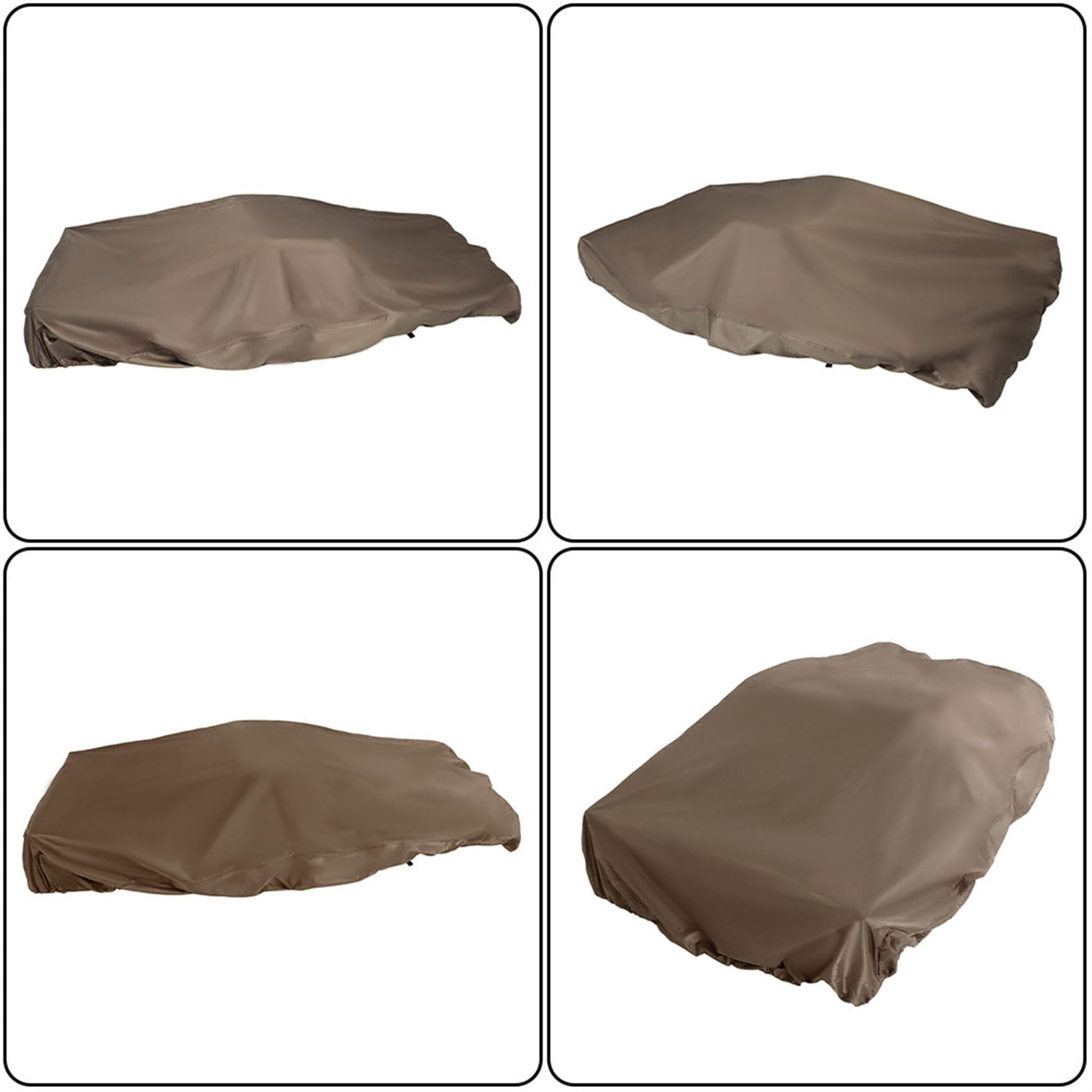 Labwork 420D Pedal Boat Cover for 3-5 Person (282x193cm) - Waterproof Mooring Protection for Pelican Boats