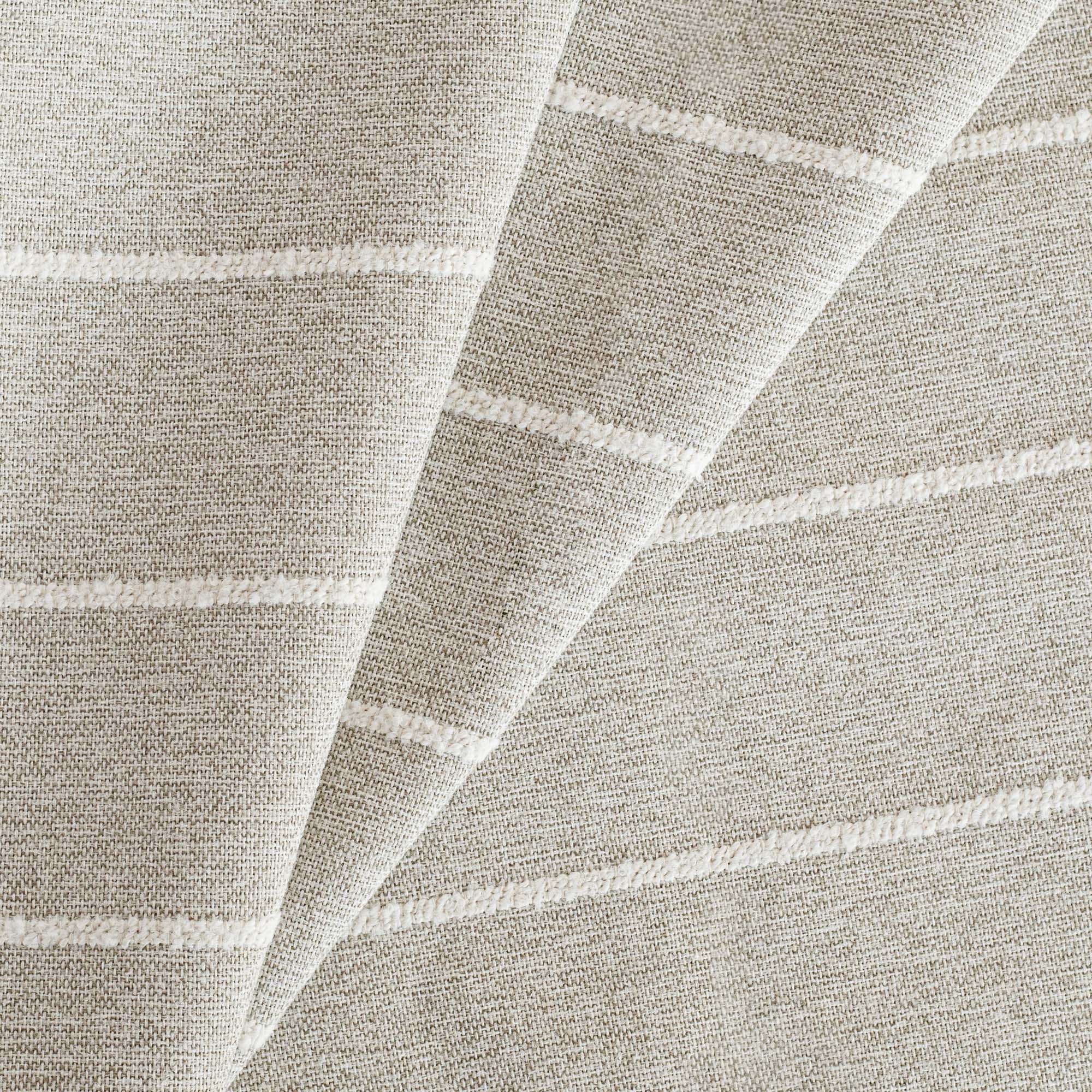 Avalon Stripe Fabric - Soft and Durable Putty-Colored Upholstery Material for Sofas, Chairs & Home Decor | Perfect for DIY Projects & Interior Design