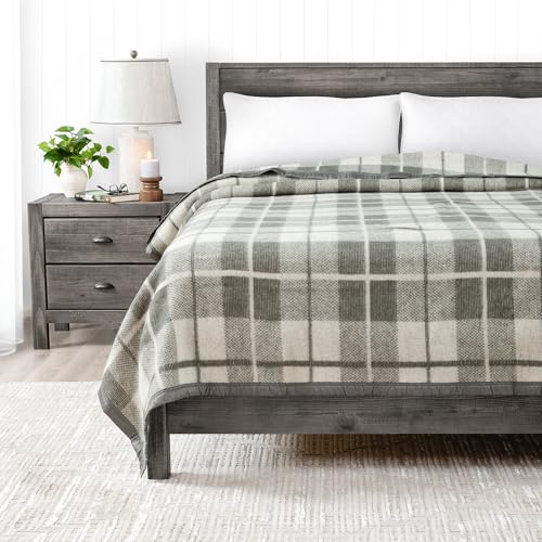 Grey Natural Plaid