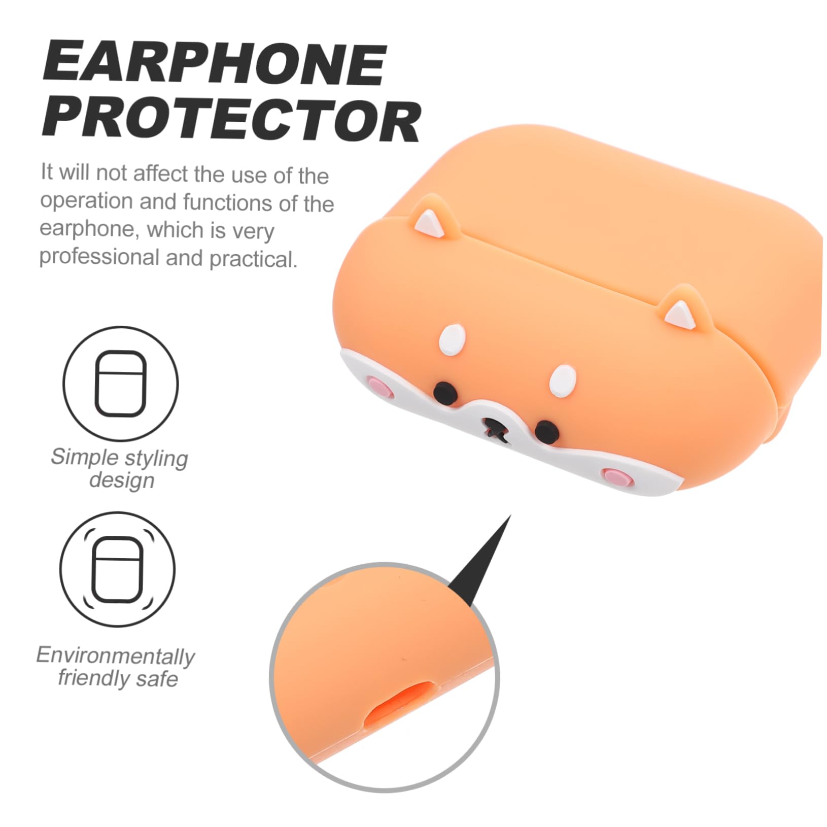 Veemoon Premium Box Earphone Case - Durable Headphone Storage Organizer for AirPods, Earbuds & Wireless Headphones - Perfect for Travel, Gym & Daily Use