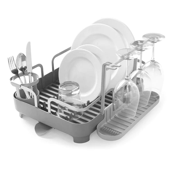 Stainless Steel Holster Dish Rack - Space Saving Kitchen Organizer for Plates, Bowls & Utensils - Perfect for Small Apartments, RVs & Compact Kitchens