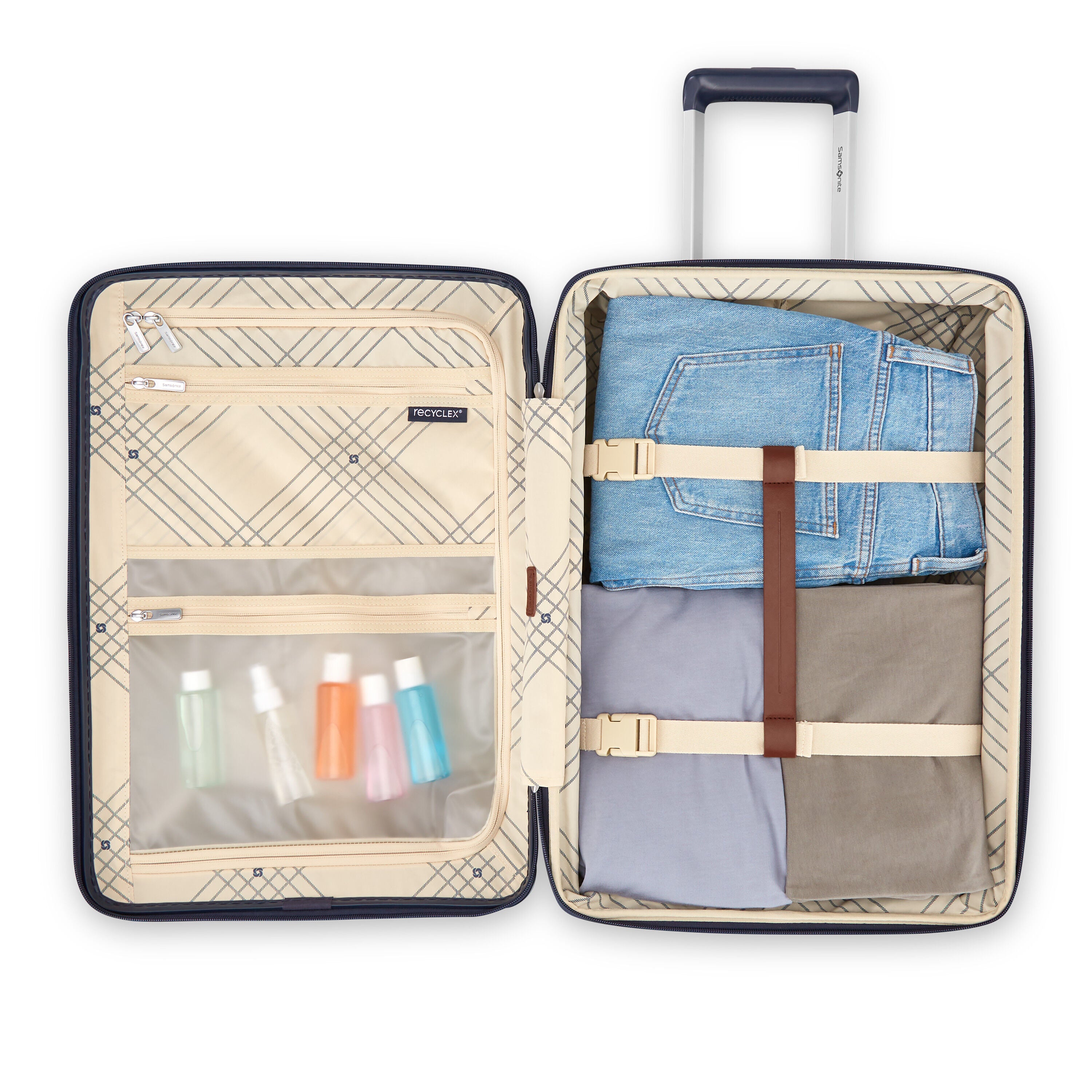 Samsonite Virtuosa Spinner Small Expandable Carry On Luggage - Lightweight Hardshell Suitcase for Air Travel, Business Trips & Weekend Getaways