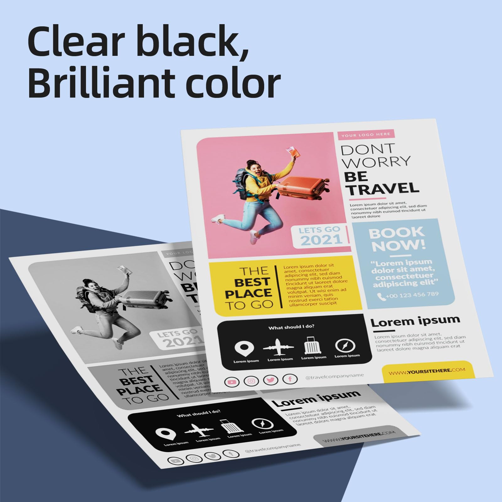 NVN 67XL Ink Cartridge Combo Pack - Compatible with HP 67 Black & Color Ink Cartridges for HP DeskJet 2700/2700e/2755e/2755/2855e/4155e/4255 & Envy 6000/6055e/6400/6455e Printers - Perfect for Home Office Printing, School Projects & Small Business Documents