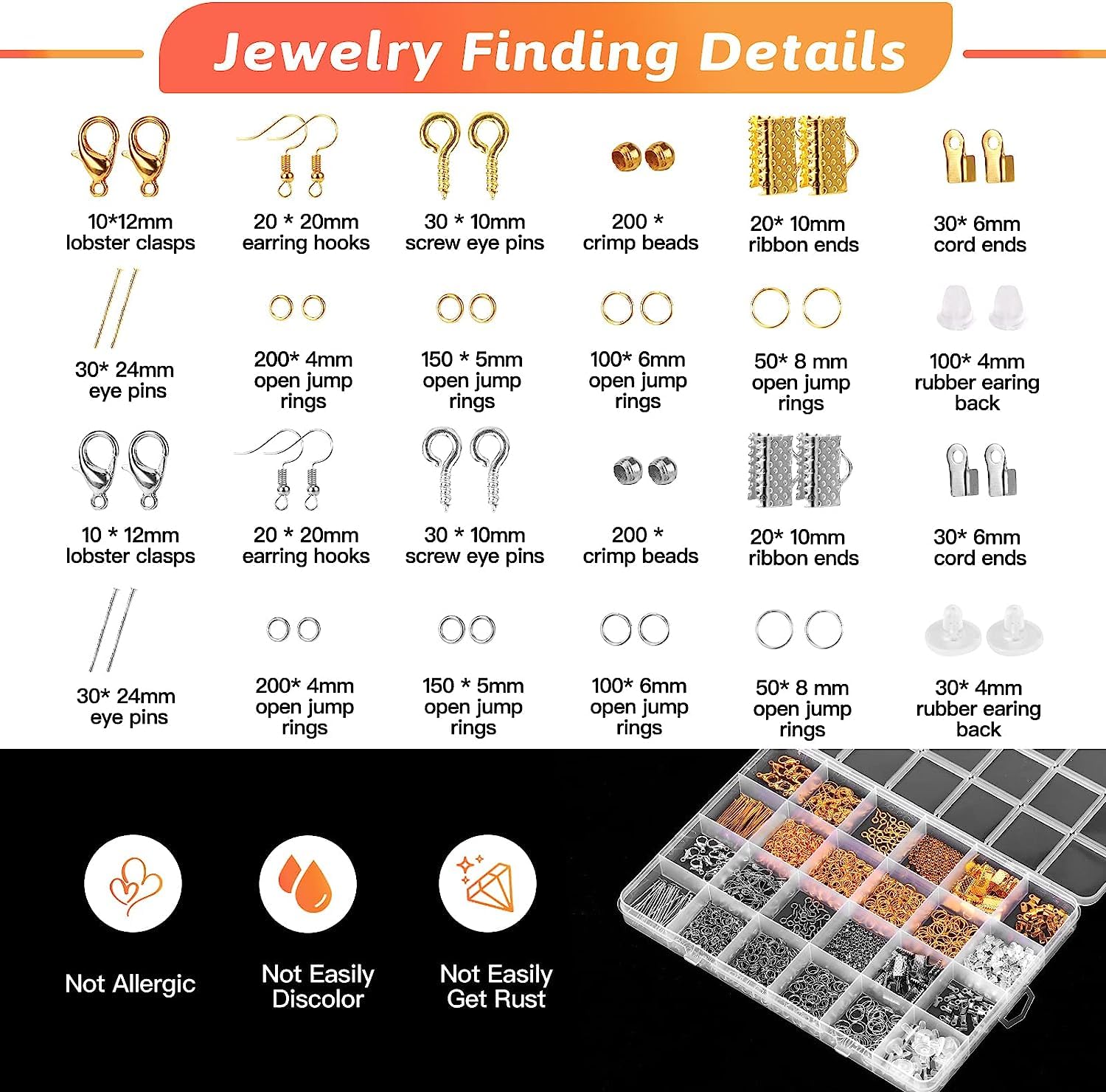Premium Jewelry Making Kit for Adults - Complete DIY Jewelry Supplies with Pliers, Wires, Findings, Necklace Chains, Magnifier & Storage Bag (Black) - Perfect for Beading, Crafting, Wire Wrapping & Gift Making