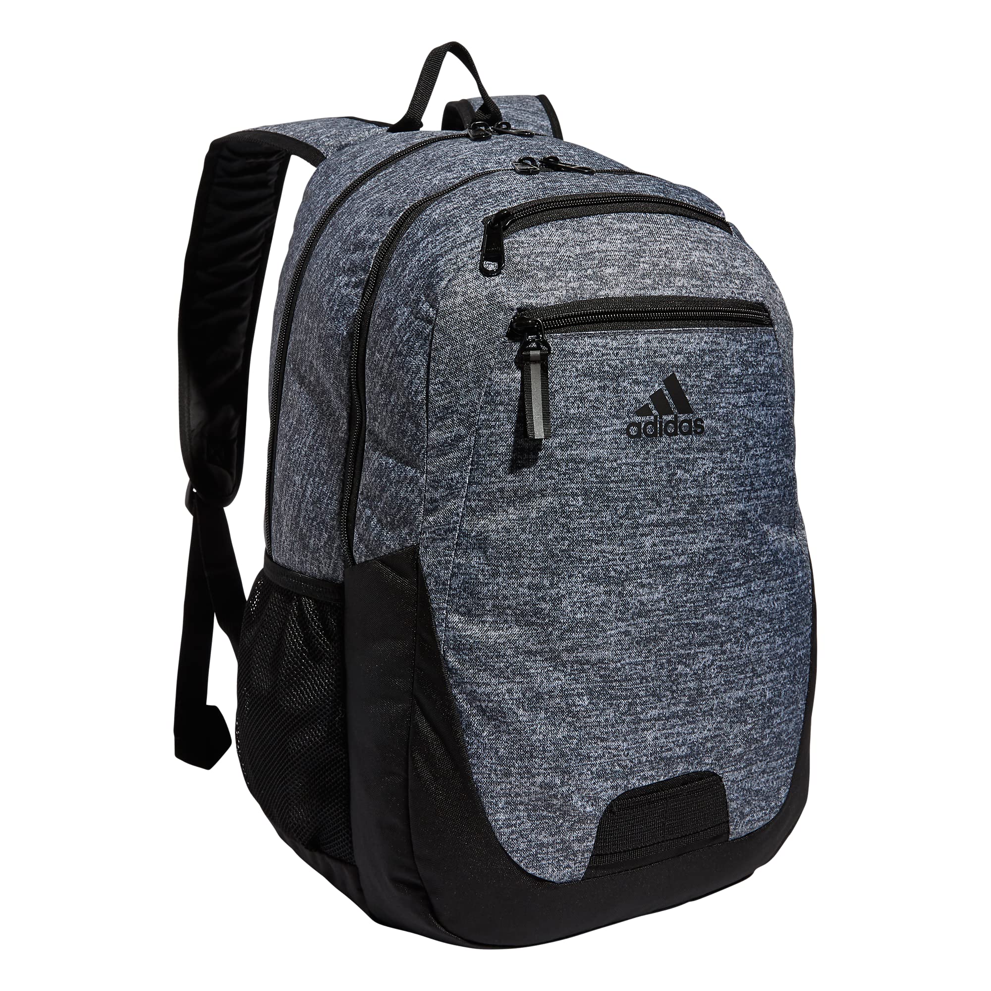Adidas Foundation Backpack 38L - Durable Large School Backpack for Students, Laptop & Book Bag for Boys & Girls - Onix Grey/Black - Perfect for School, College, Travel & Sports