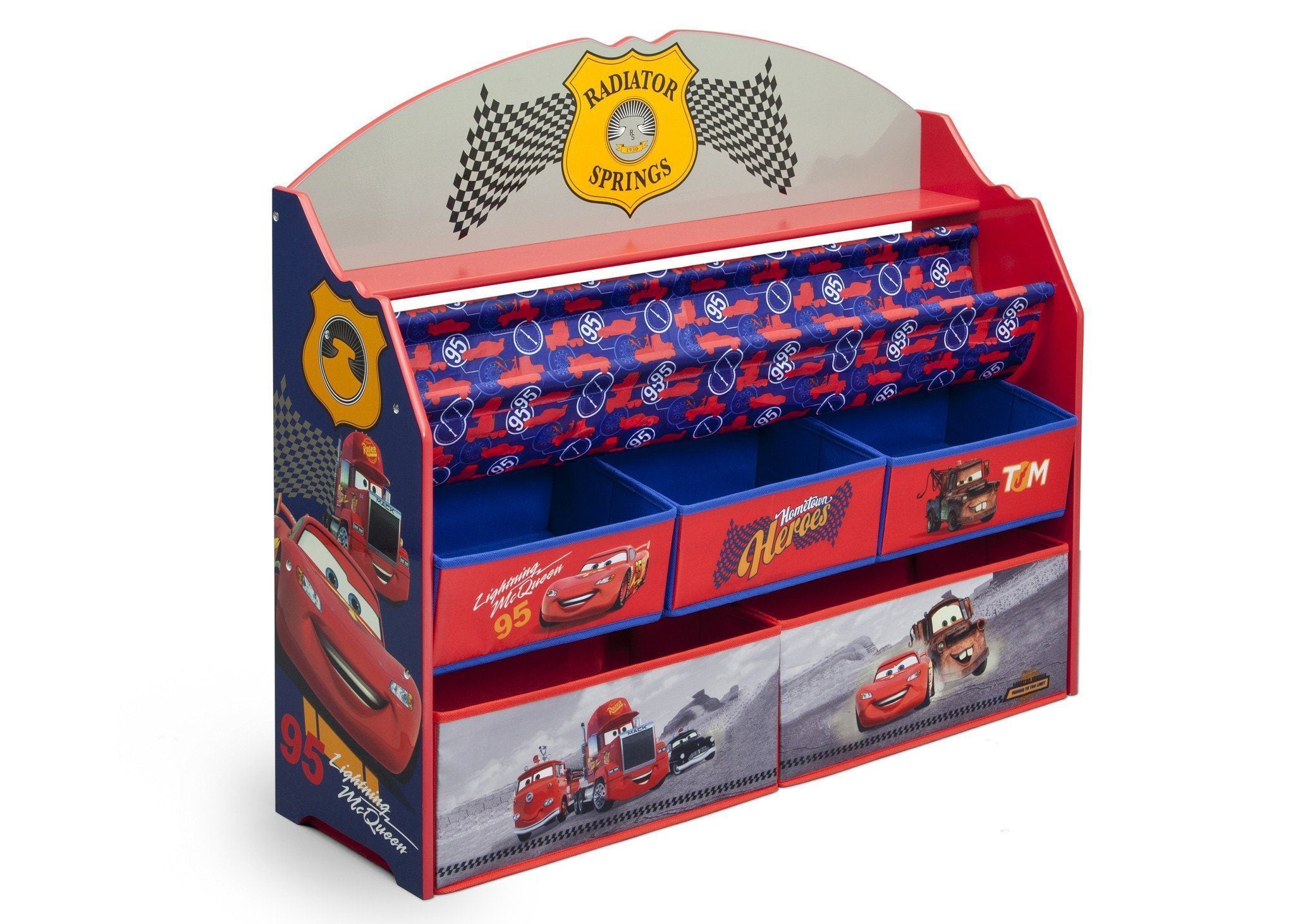 Deluxe Car-Themed Book and Toy Organizer for Kids - Perfect for Bedroom, Playroom, and Classroom Storage