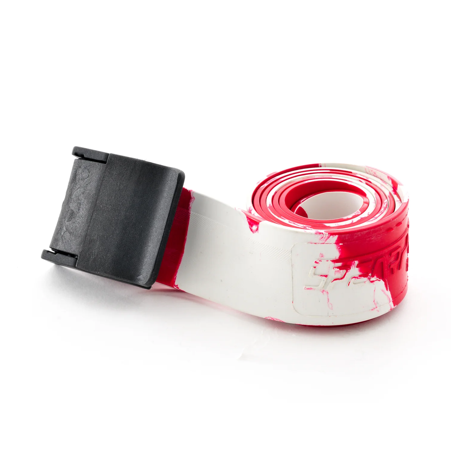 Spear Pro Weight Belt with Safety Buckle - White/Red - Premium Gym & CrossFit Accessory for Weightlifting, Powerlifting & Strength Training