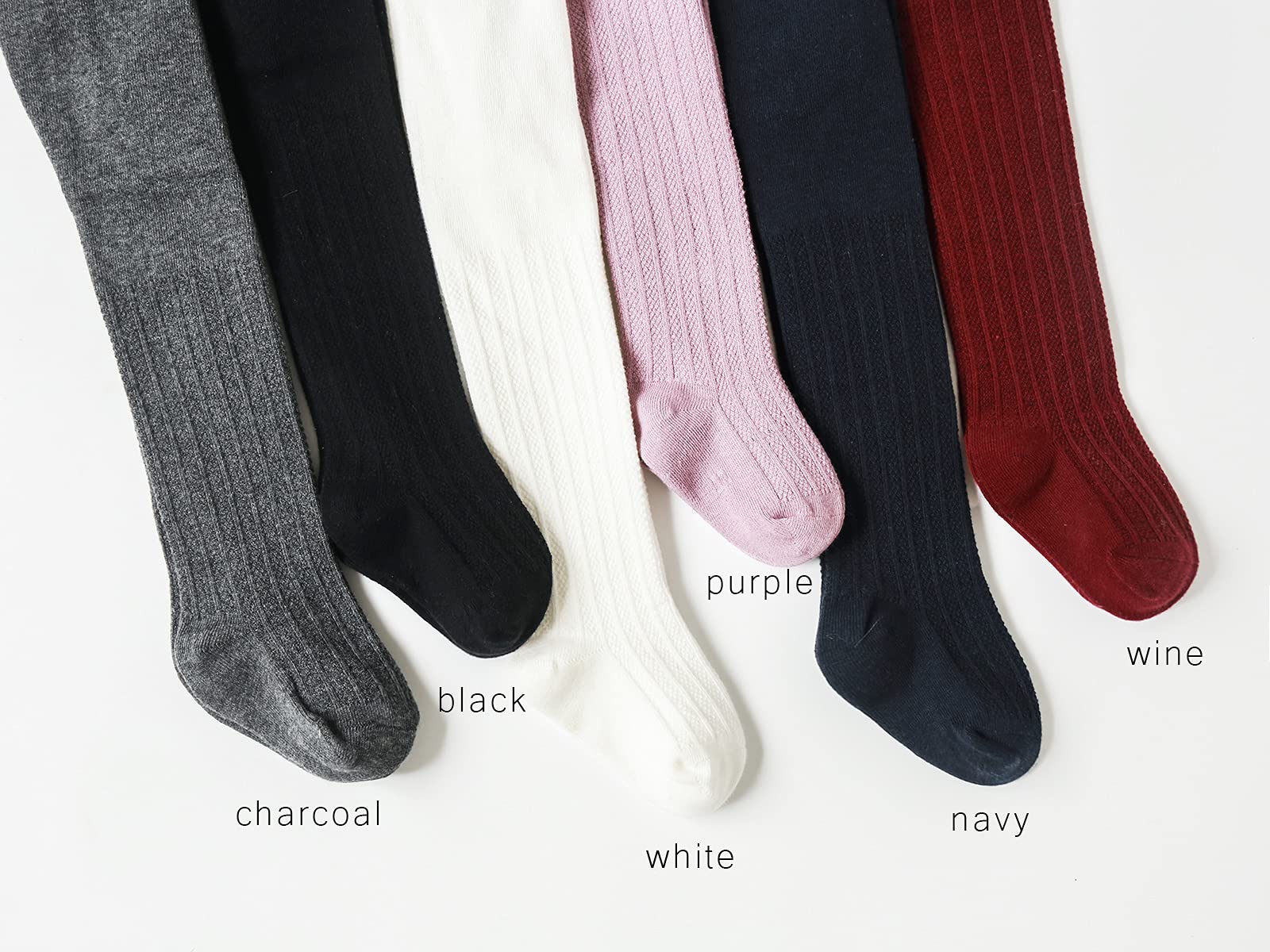 EPEIUS Baby Girls Tights - Soft Cable Knit Cotton Leggings & Stockings for Newborns, Infants & Toddlers (3/6 Pack) - Perfect for Playtime, Daycare & Winter Outfits