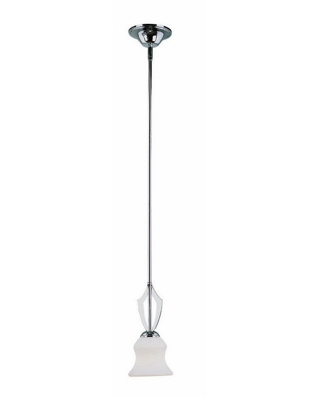 Trans Globe Lighting 3986 PC One Light Mini Pendant in Polished Chrome Finish - Modern Ceiling Light Fixture for Kitchen Island, Dining Room & Bedroom Decor