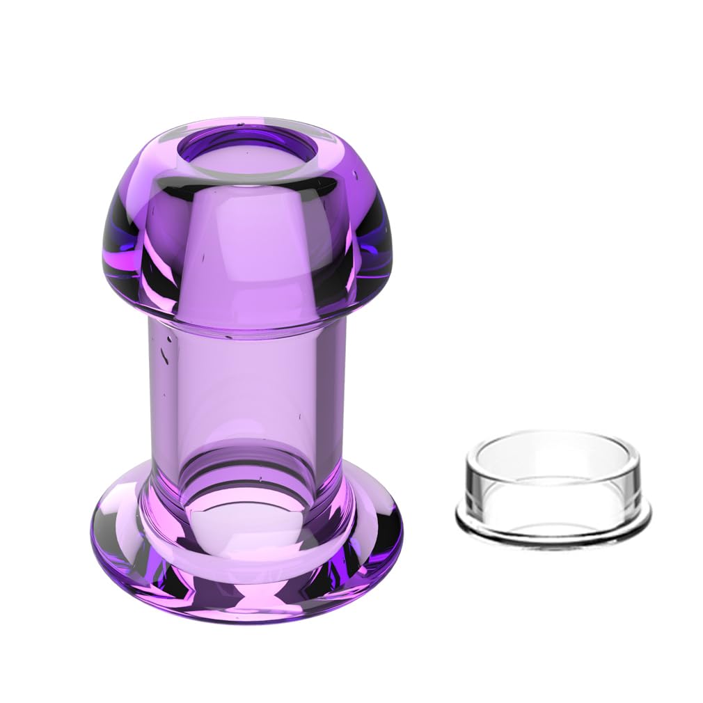 Premium Hollow Tunnel Butt Plug Set with Stopper - 4PCS Anal Training Kit for Beginners & Advanced Users - Adult Sex Toys for Couples Play & Solo Pleasure