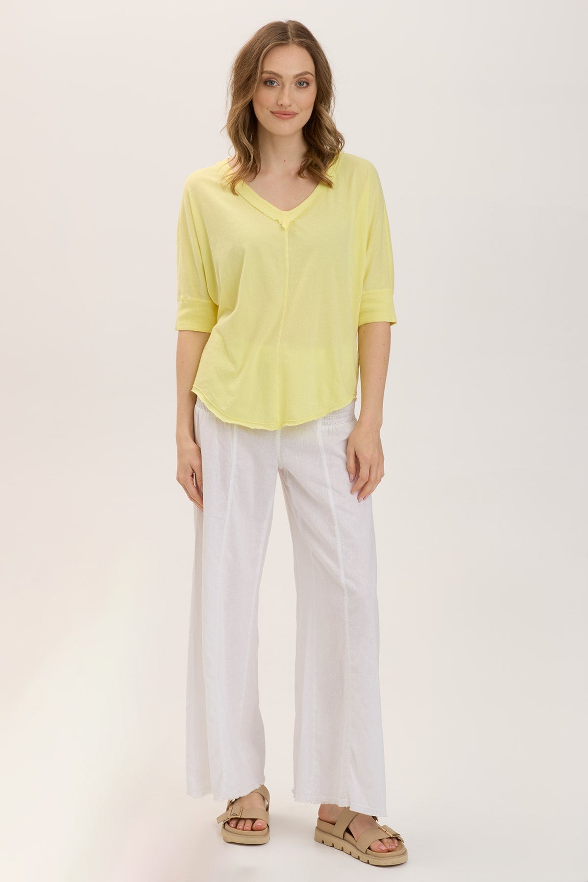 Gardiner Banded Sleeve Top 2.0 - Women's Fashion T-Shirt with Comfortable Elastic Sleeves | Perfect for Casual Wear, Workouts, and Everyday Outfits