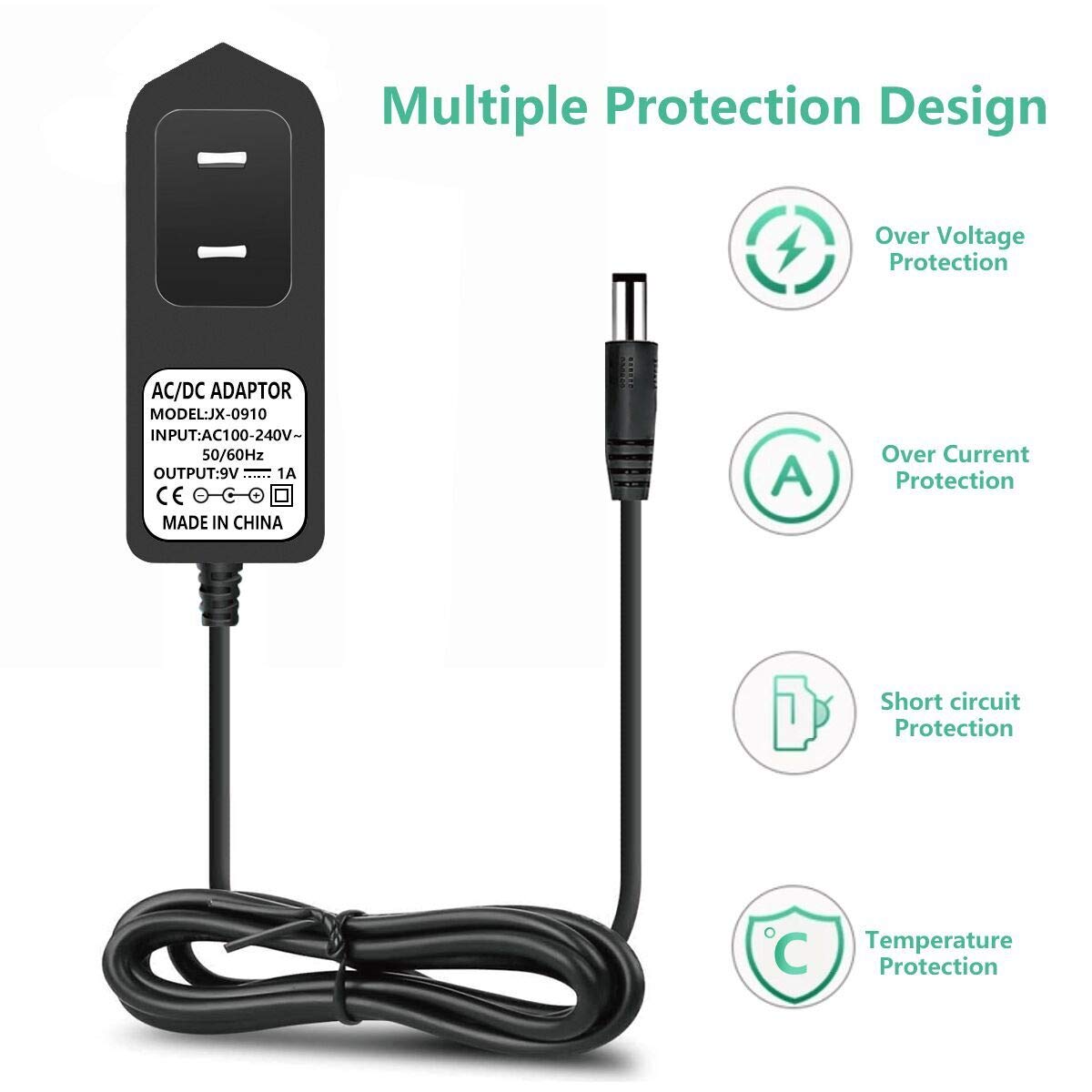 Replacement Power Adapter for Hurricane SpinScrubber Rechargeable Brush - Compatible Battery Charger for Deep Cleaning Floors, Tiles & Grout