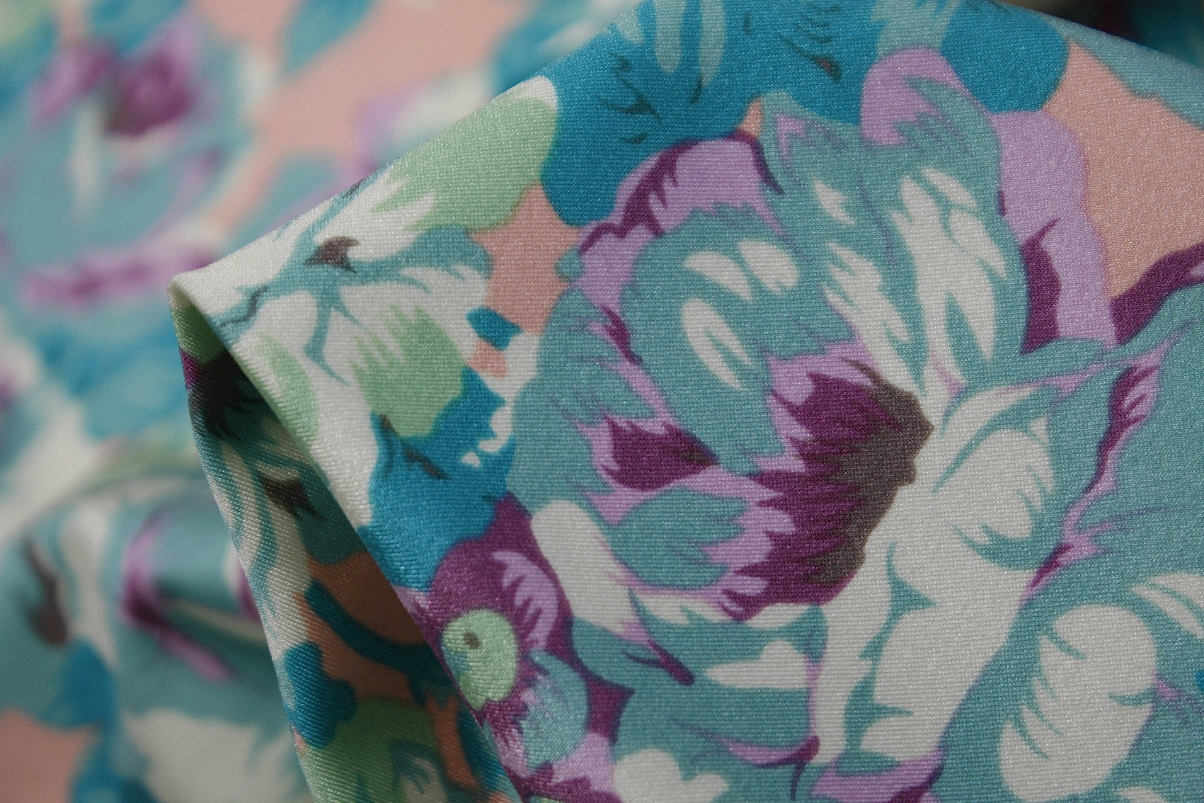 Premium Aqua Rose Stretch Swimwear Fabric - Soft, Quick-Dry & Chlorine-Resistant Material for Swimsuits, Bikinis & Activewear - Perfect for Beach, Pool & Water Sports