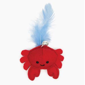 Catnip Toy Crab for Cats - Interactive Play Pirates Cat Toy with Catnip - Fun & Engaging Playtime for Indoor Cats