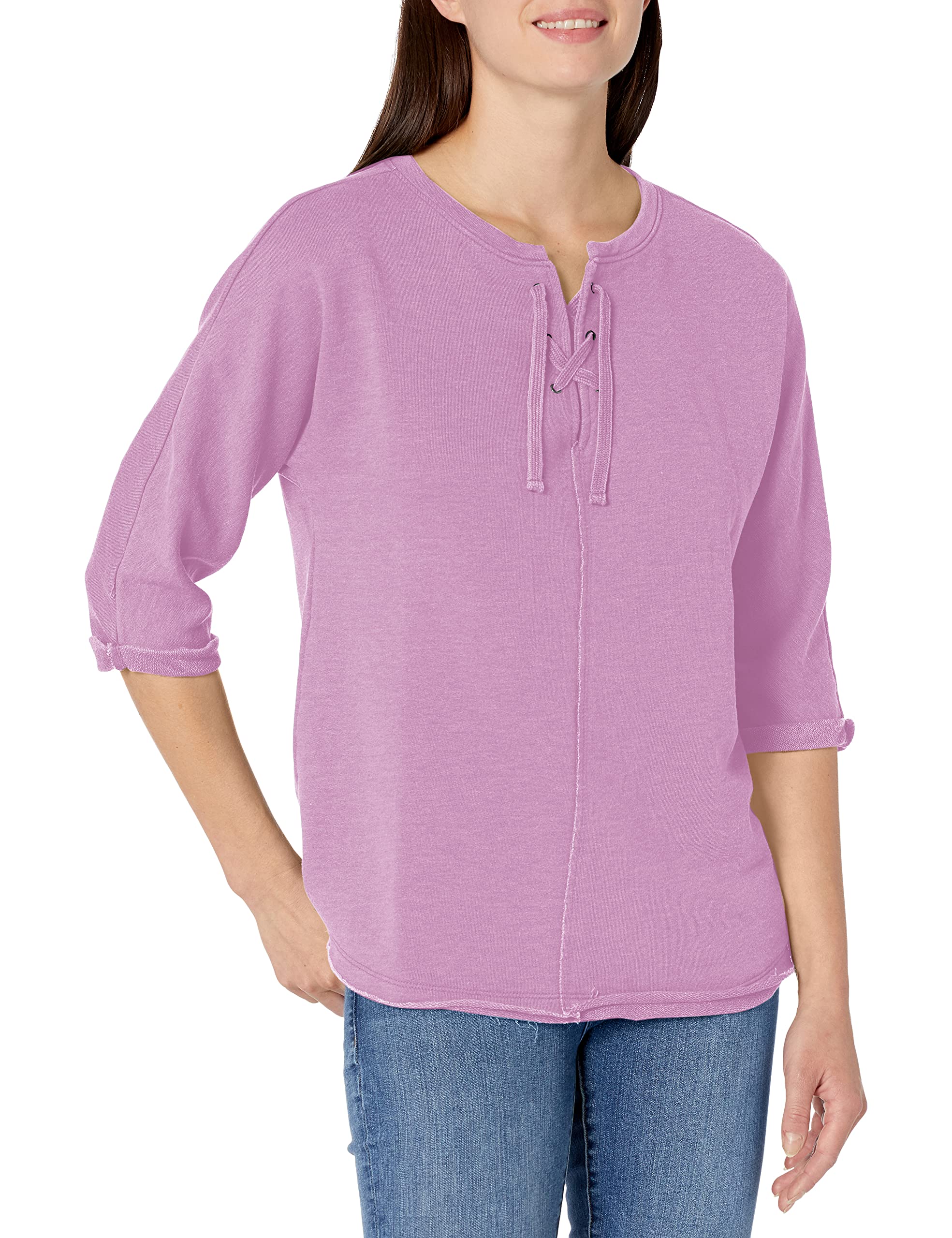 Jag Jeans Women's Debbie Lace Up Top - Stylish Casual & Party Tops for Women | Perfect for Date Night, Girls Night Out & Everyday Wear