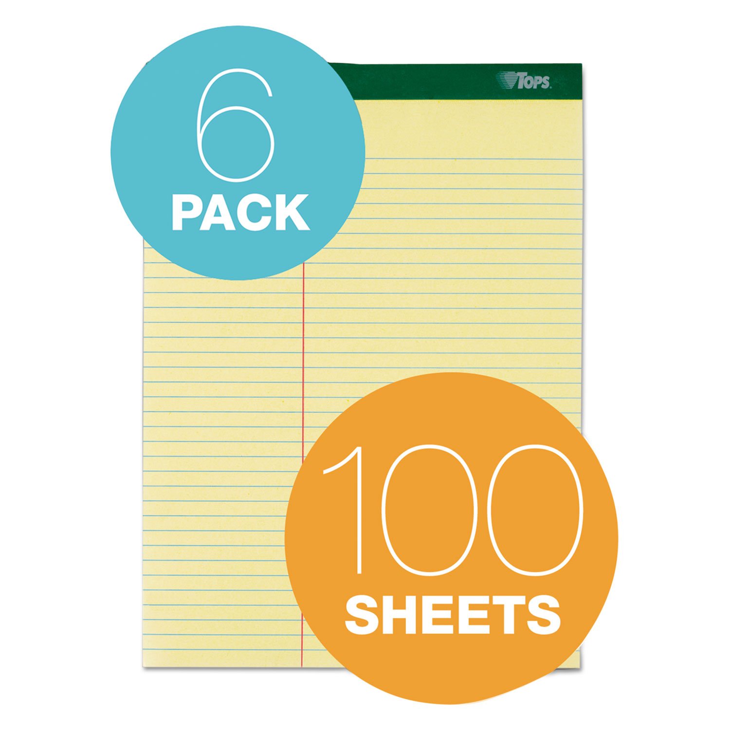 Legal Writing Pads 6-Pack - 8.5