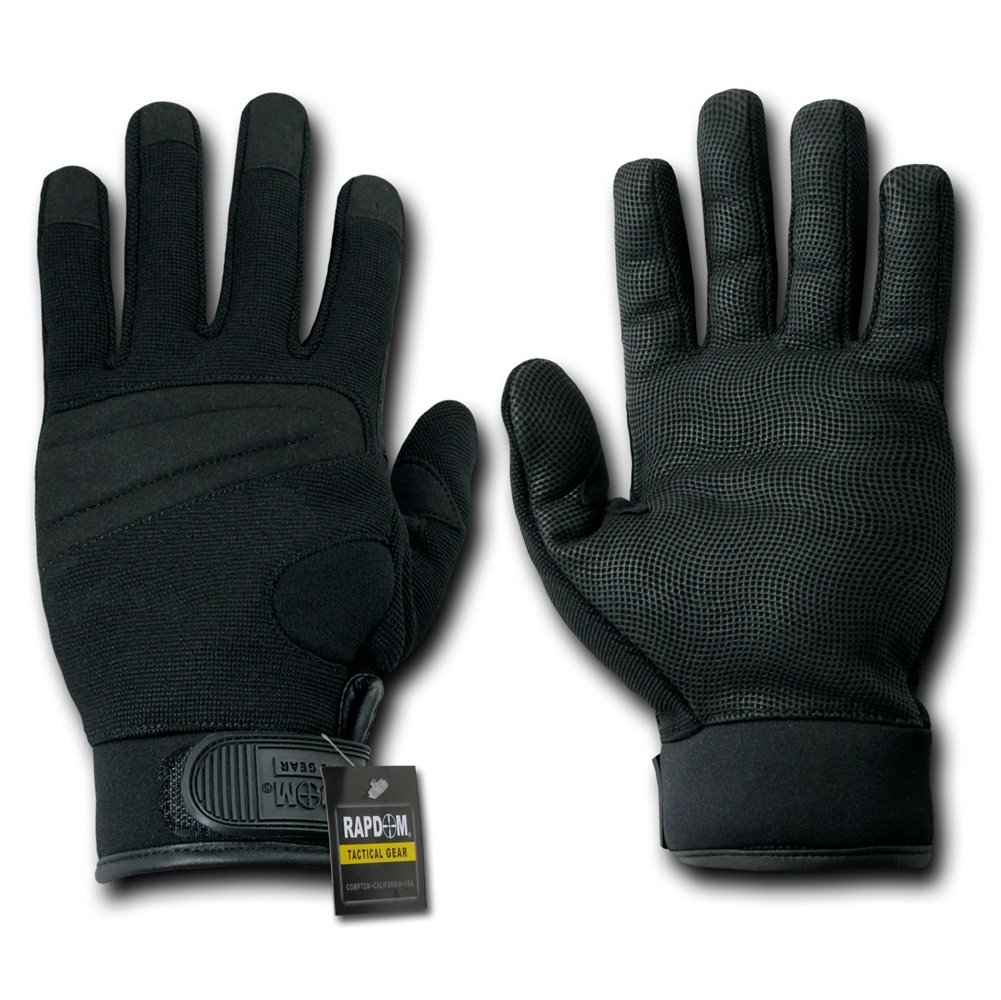 RAPDOM Tactical Digital Leather Gloves - Military Style Touchscreen Gloves for Outdoor Sports, Hunting & Motorcycling - Durable & Breathable for All-Weather Protection