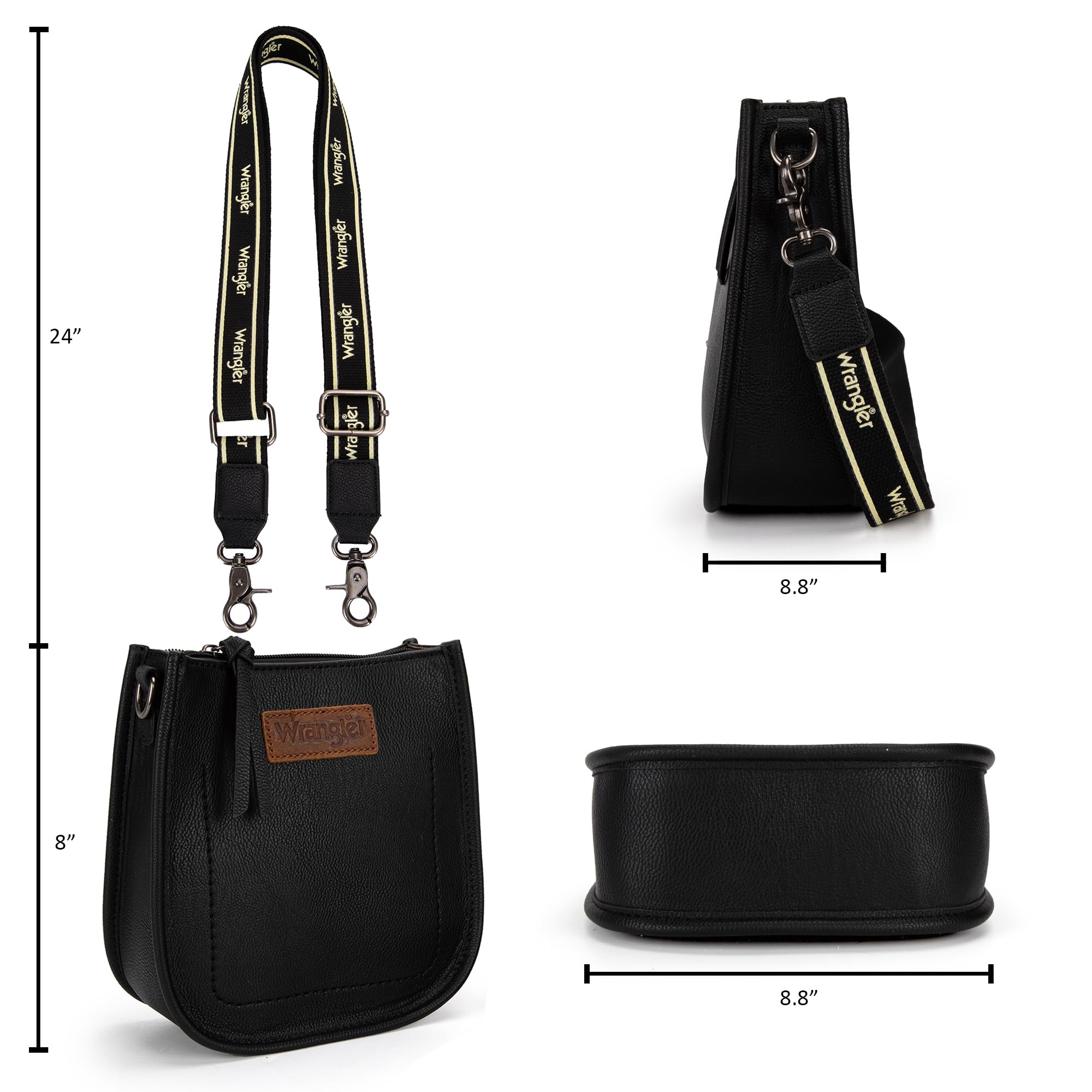 Wrangler Small Crossbody Bags for Women - Cute Mini Shoulder Purse Handbag for Everyday Use, Travel & Shopping