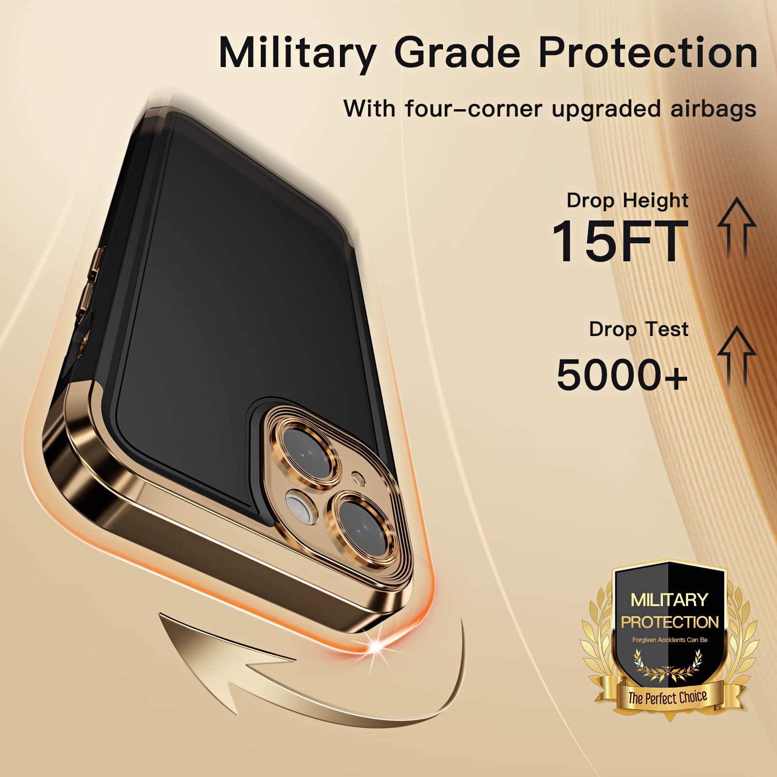 Magnetic iPhone 15 Case with Magsafe Compatibility | Military-Grade Shockproof Protection | Soft TPU Matte Cover for iPhone 15 6.1