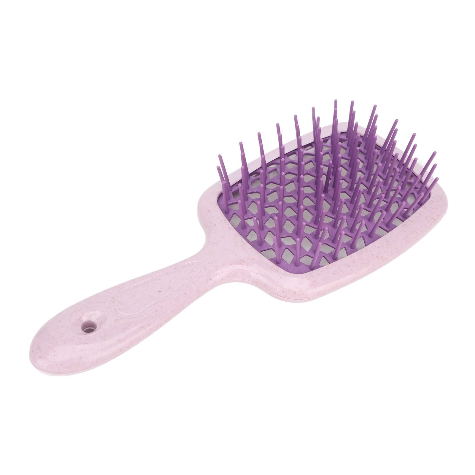 EXCLUZO Vent Paddle Hair Brush - Professional Detangling & Massage Brush with Mellow Teeth for Wet/Dry Hair, Ergonomic Design for Blow Drying & Styling (Dark Purple) - Perfect for Salon, Home & Travel Use
