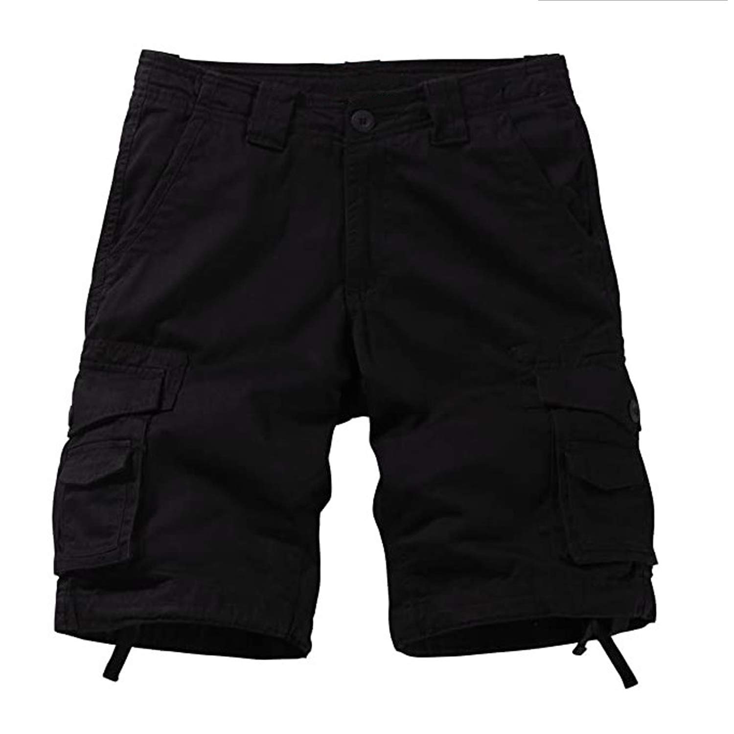 Men's Casual Cargo Shorts - Cotton Solid Outdoor Walking & Combat Shorts for Hiking, Travel & Everyday Wear