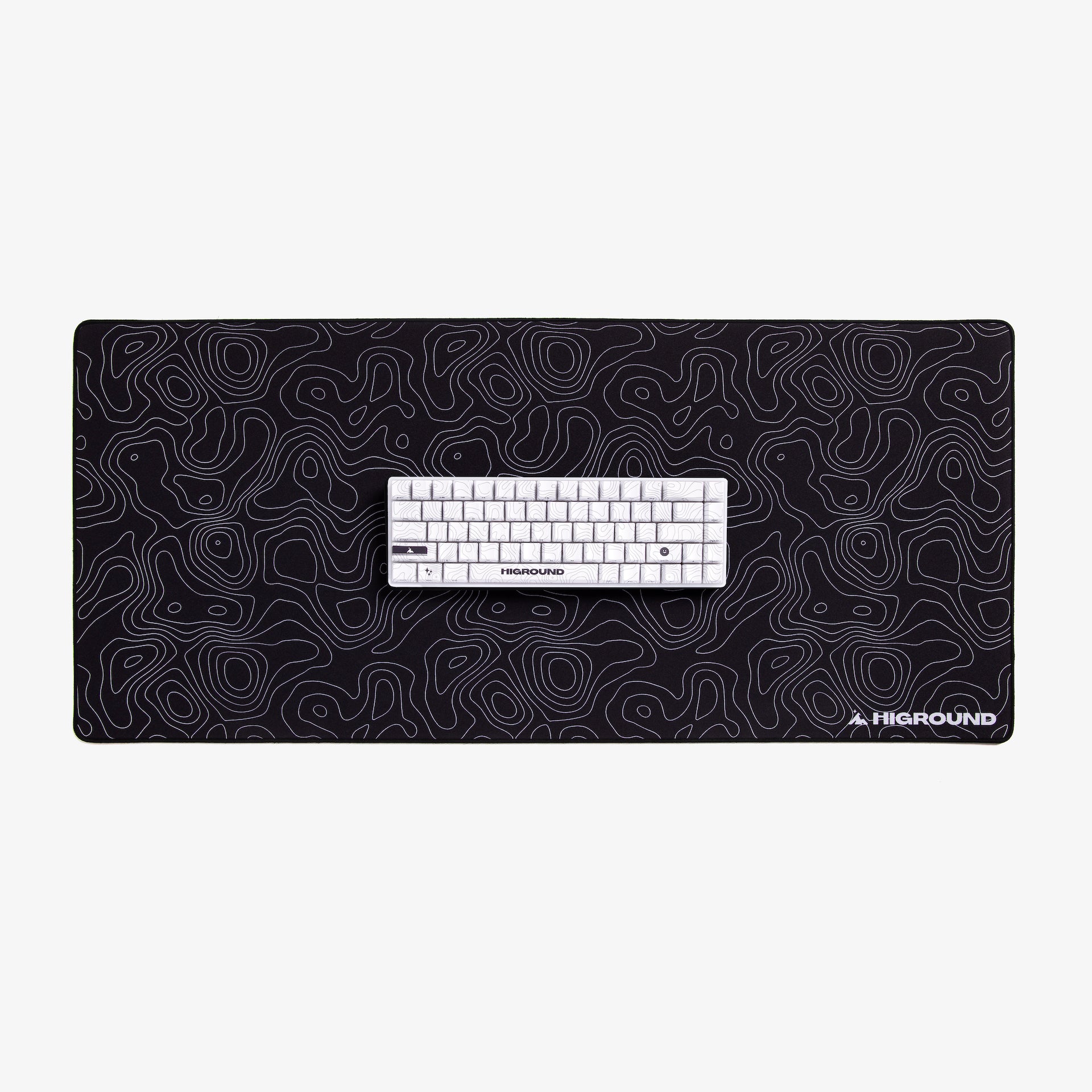Higround XL Gaming Mouse Pad (35.4 x 15.7 Inches) - Black Ice Design - Non-Slip Rubber Base for PC, Mac, Laptop - Perfect for Esports, Office Work & Home Gaming Setup