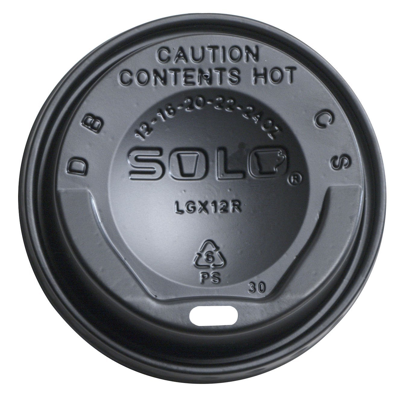 Solo LGXBK2-0004 Black Plastic Gourmet Dome Lids - 1500 Count for Trophy Plus Cups - Perfect for Catering, Restaurants & Coffee Shops