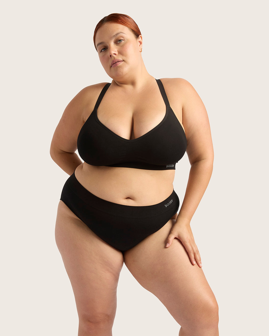 Wireless Full Bust T-Shirt Bra - Comfortable Support for Large Busts - Black - Perfect for Everyday Wear, Workouts & Relaxation