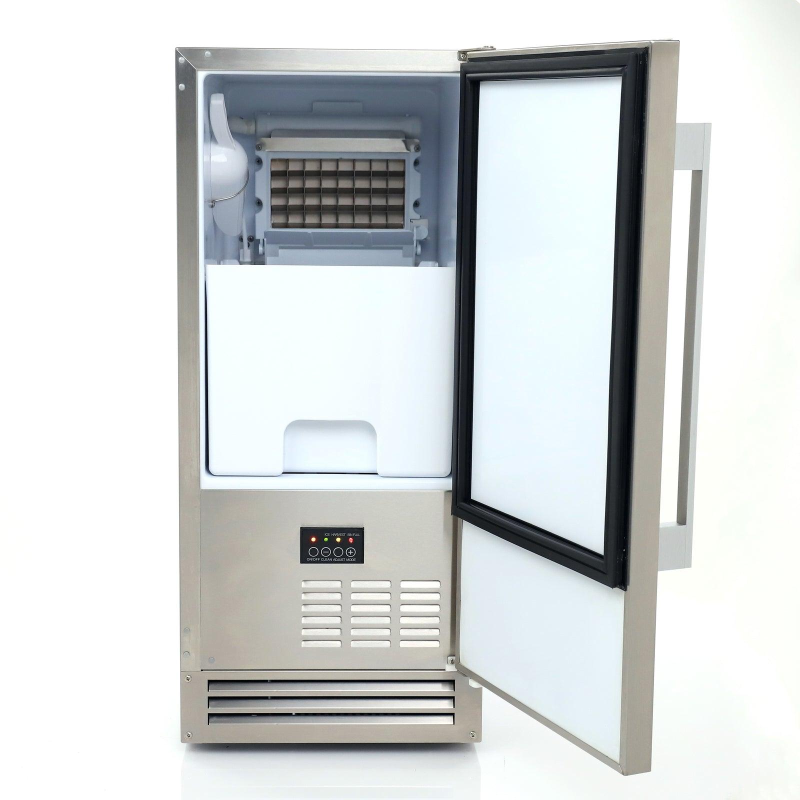 Avanti OIM1550U3S 15 Elite Series Outdoor Built-In Ice Maker - Commercial Grade Stainless Steel Ice Machine for Patio, Poolside, and Outdoor Entertaining