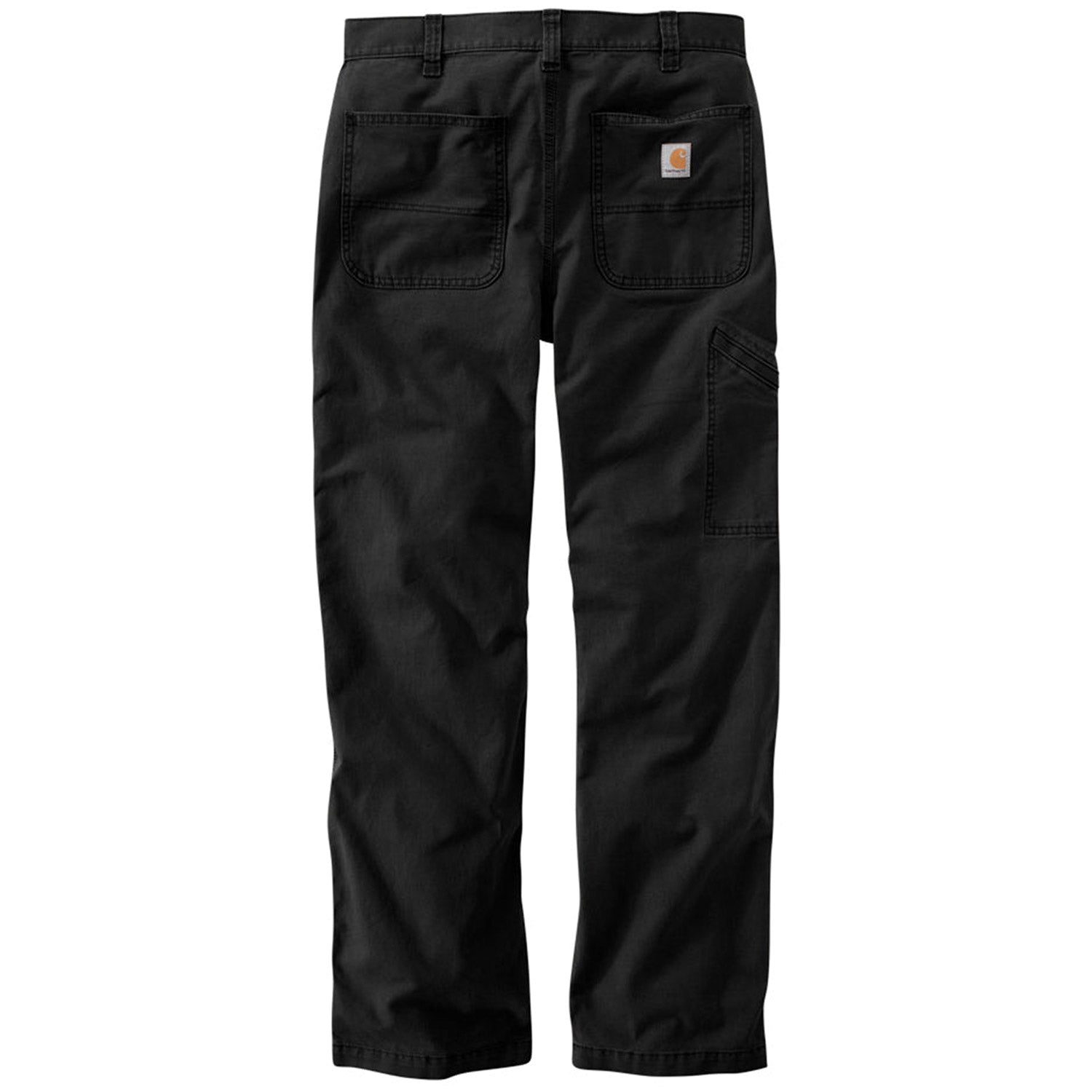 Carhartt Men's Rugged Flex® Rigby Dungaree Work Pants - Black | Durable & Flexible Workwear for Construction, Farming & Outdoor Jobs