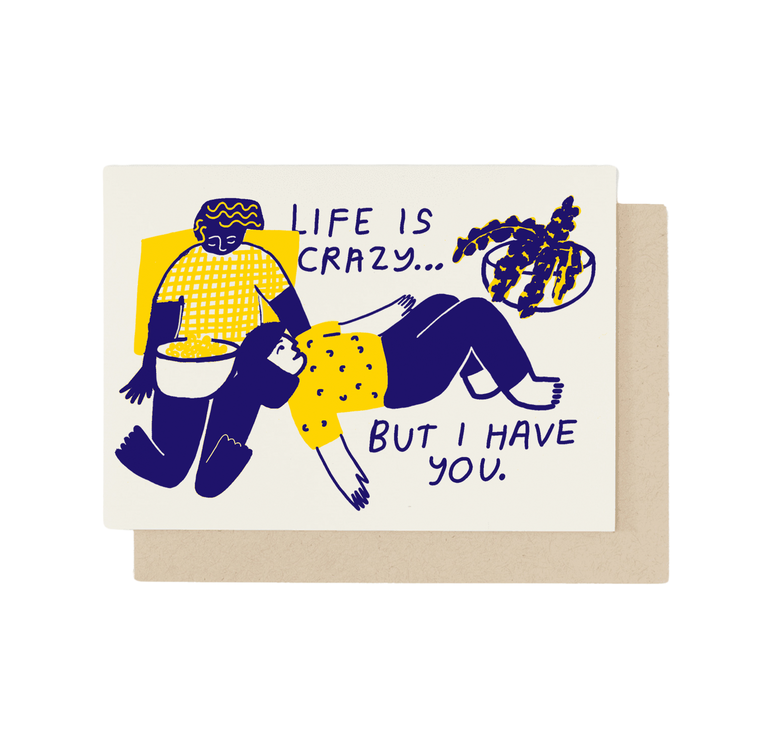Life is Crazy Card - Funny Greeting Card for Friends & Family - Perfect for Birthdays, Anniversaries & Special Occasions