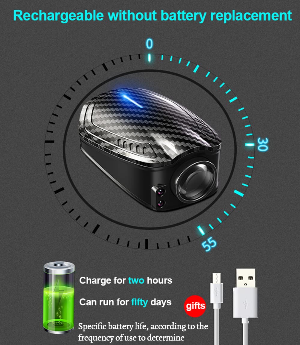 2Pcs Custom Logo Rechargeable LED Car Door Welcome Light Projector - Perfect for Nighttime Car Entry & Brand Promotion