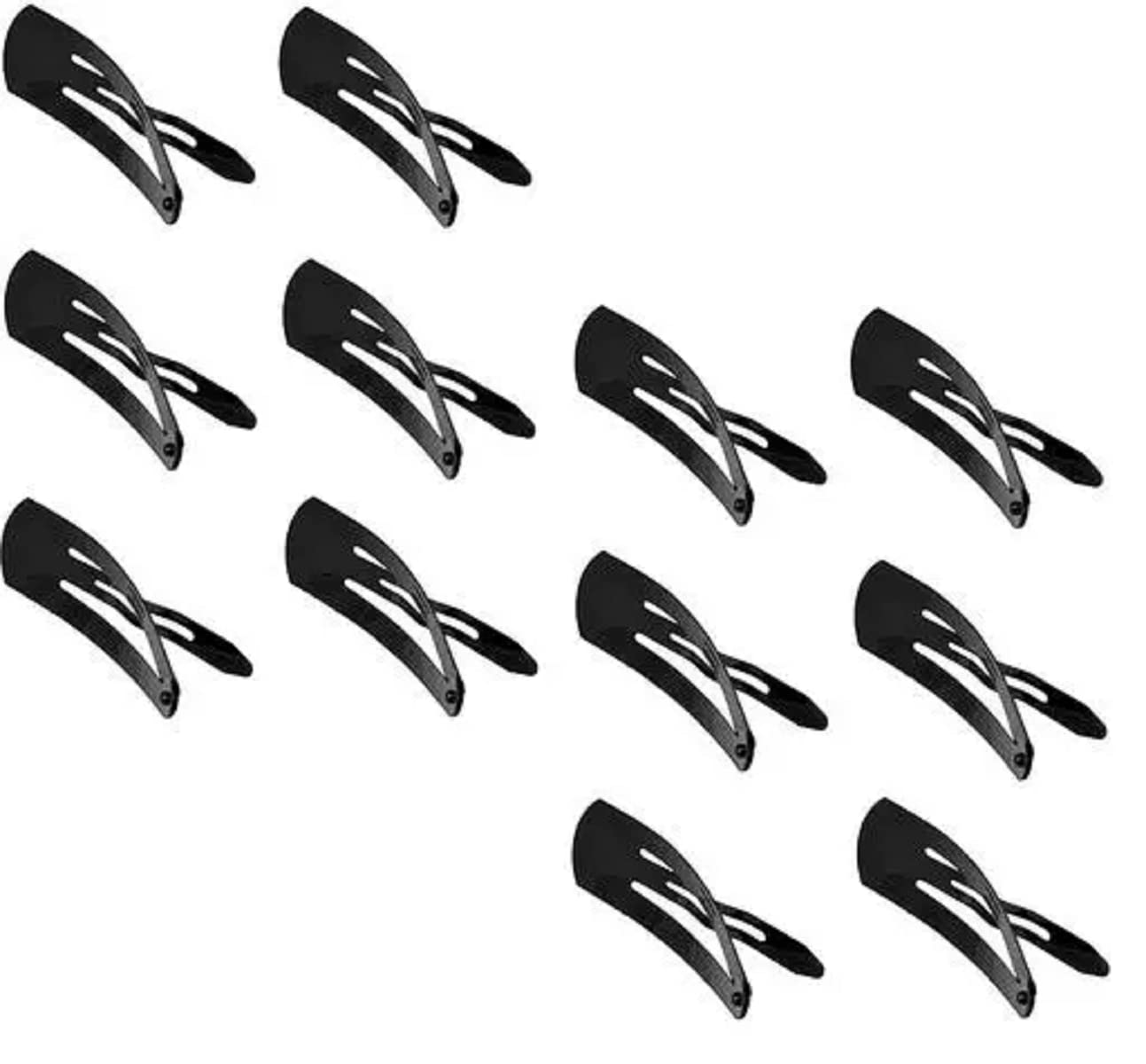 ZAUKY No Slip Hair Clips for Women - 12pc Metal Barrettes for Long Hair - Perfect for Work & Daily Use
