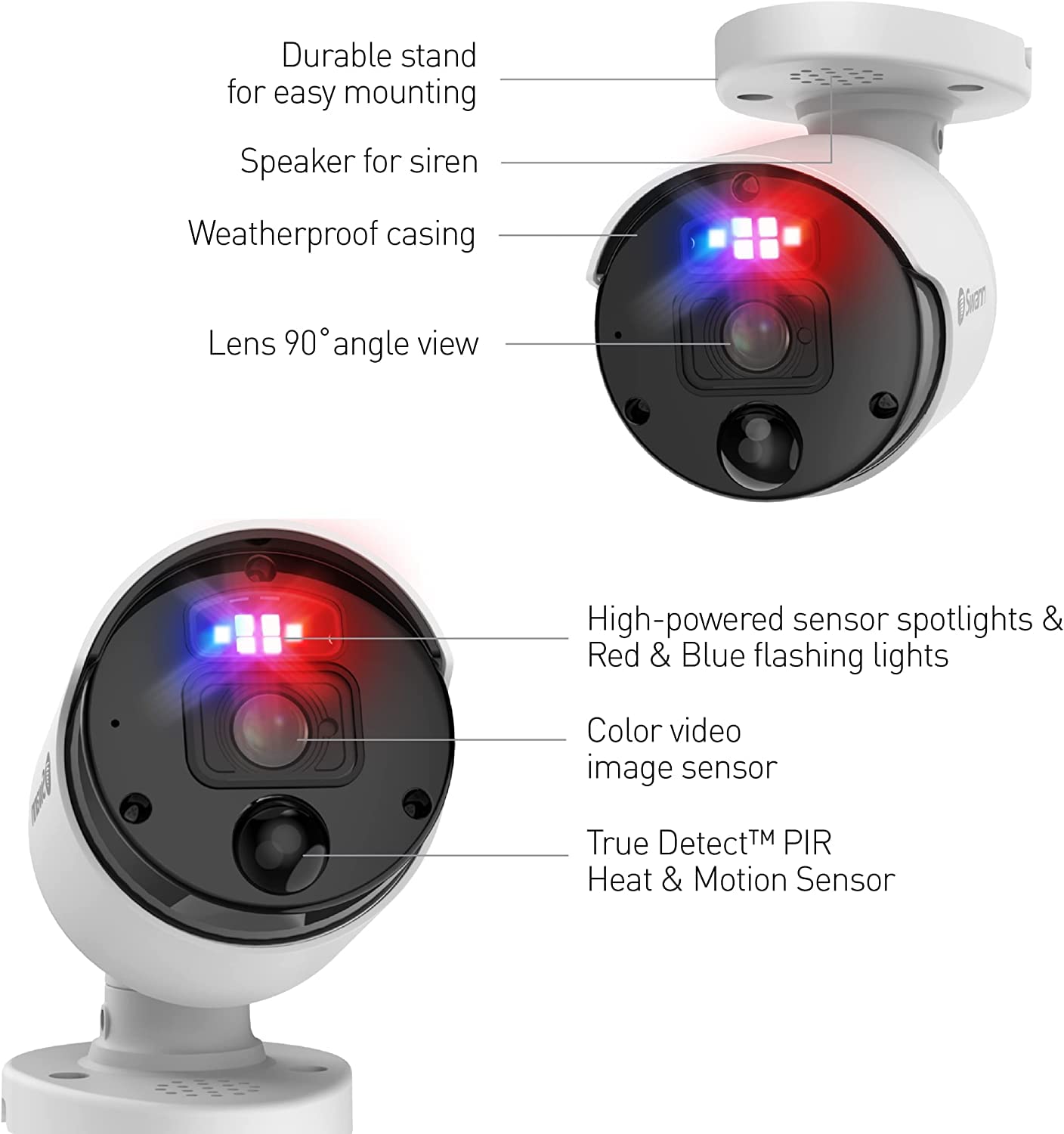 SWANN Pro 4K Ultra HD 16 Channel Security Camera System with 2TB NVR & 12 PoE IP 4K Outdoor Cameras - 8MP Wired CCTV Surveillance with Heat Motion & Vehicle Detection, LED Lights, 24/7 Recording (Model 1689812) - Ideal for Home Security, Business Monitoring & Property Protection