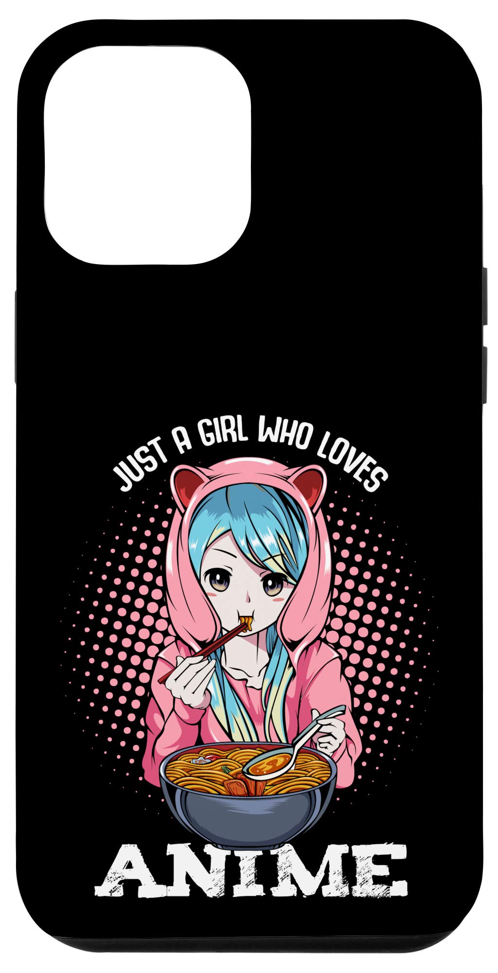 iPhone 12 Pro Max Anime Lover Case - Kawaii Manga Japan Design for Girls Who Love Ramen | Perfect for Anime Fans, Cosplay Events & Everyday Use