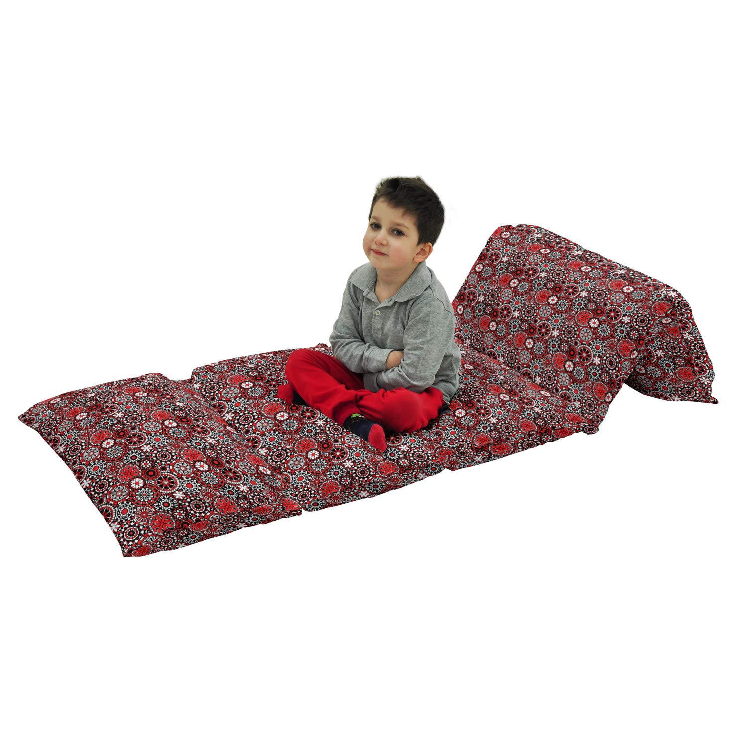Ambesonne Red Mandala Floor Pillow Cover - 88